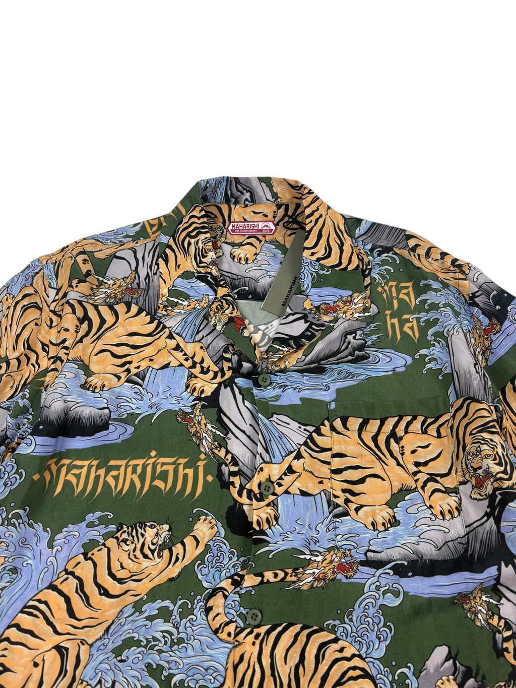 Maharishi Water Tiger Camp Collar Shirt