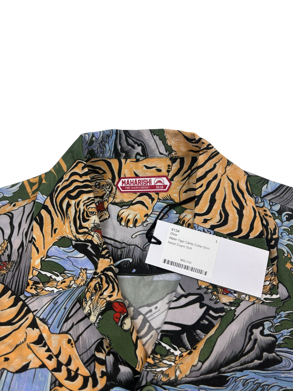 Maharishi Water Tiger Camp Collar Shirt