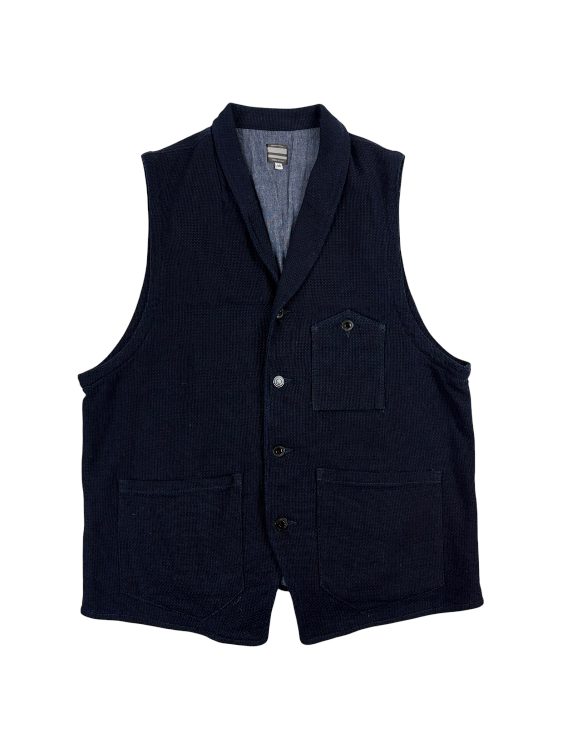 Momotara Jeans Indigo Denim Waistcoat