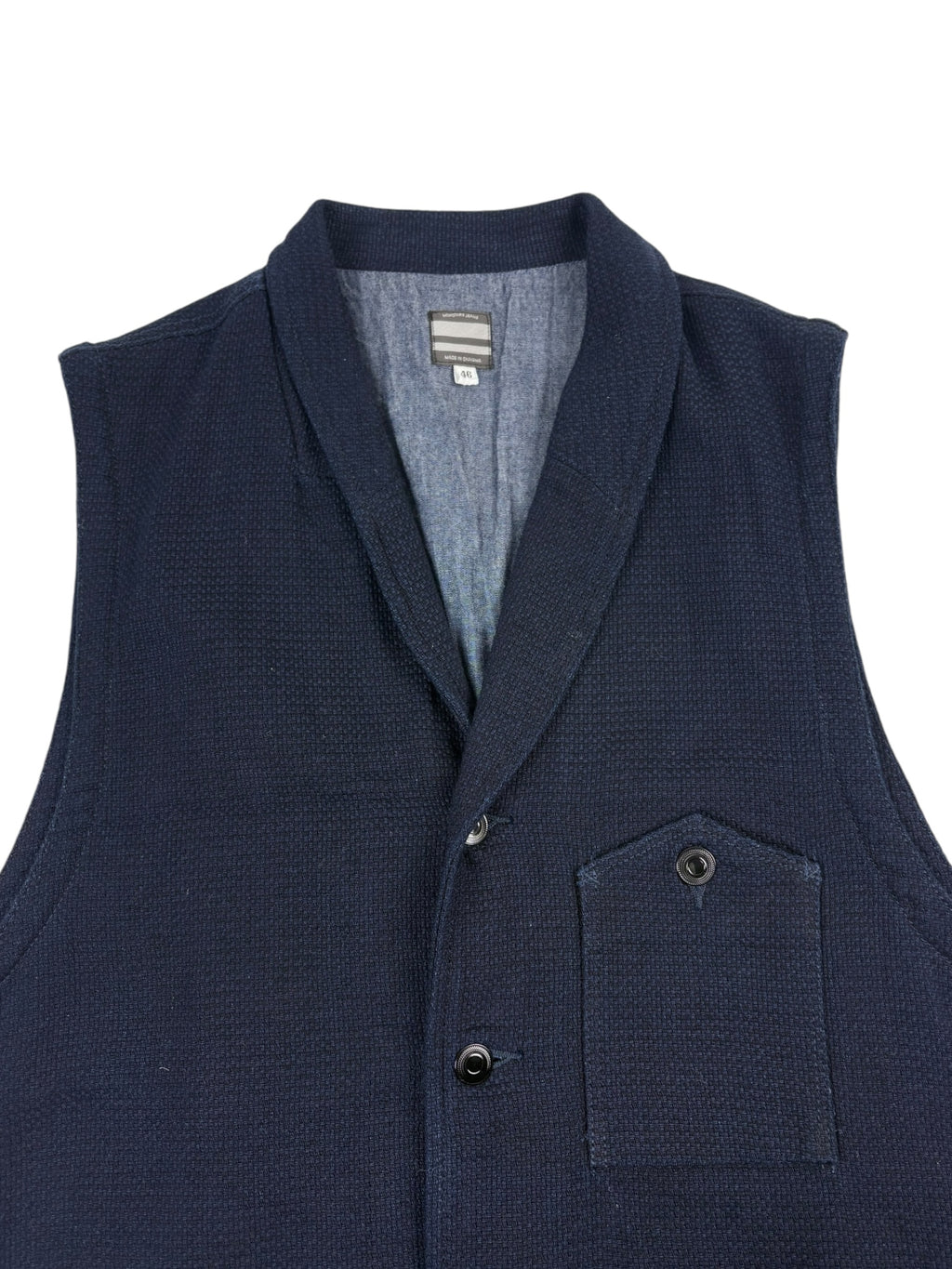 Momotara Jeans Indigo Denim Waistcoat