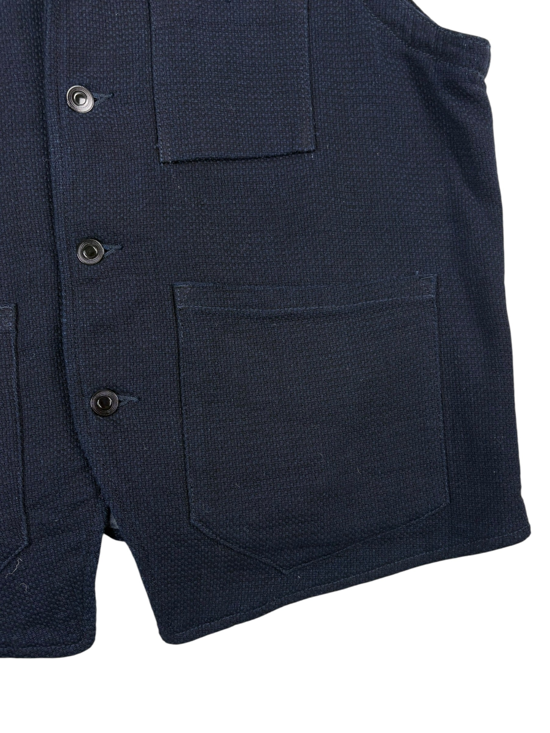 Momotara Jeans Indigo Denim Waistcoat