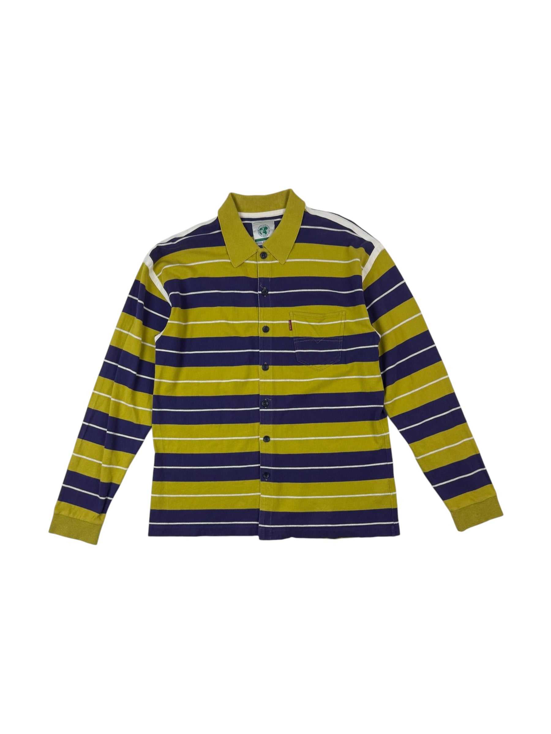Nigel Cabourn 80s Button Polo Jersey