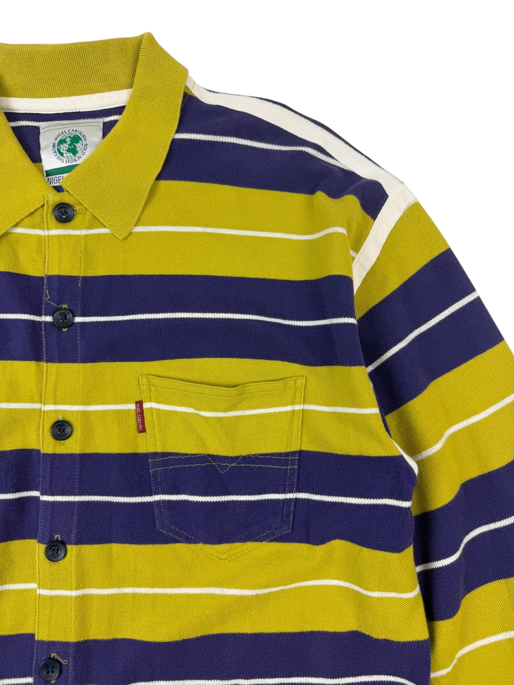 Nigel Cabourn 80s Button Polo Jersey