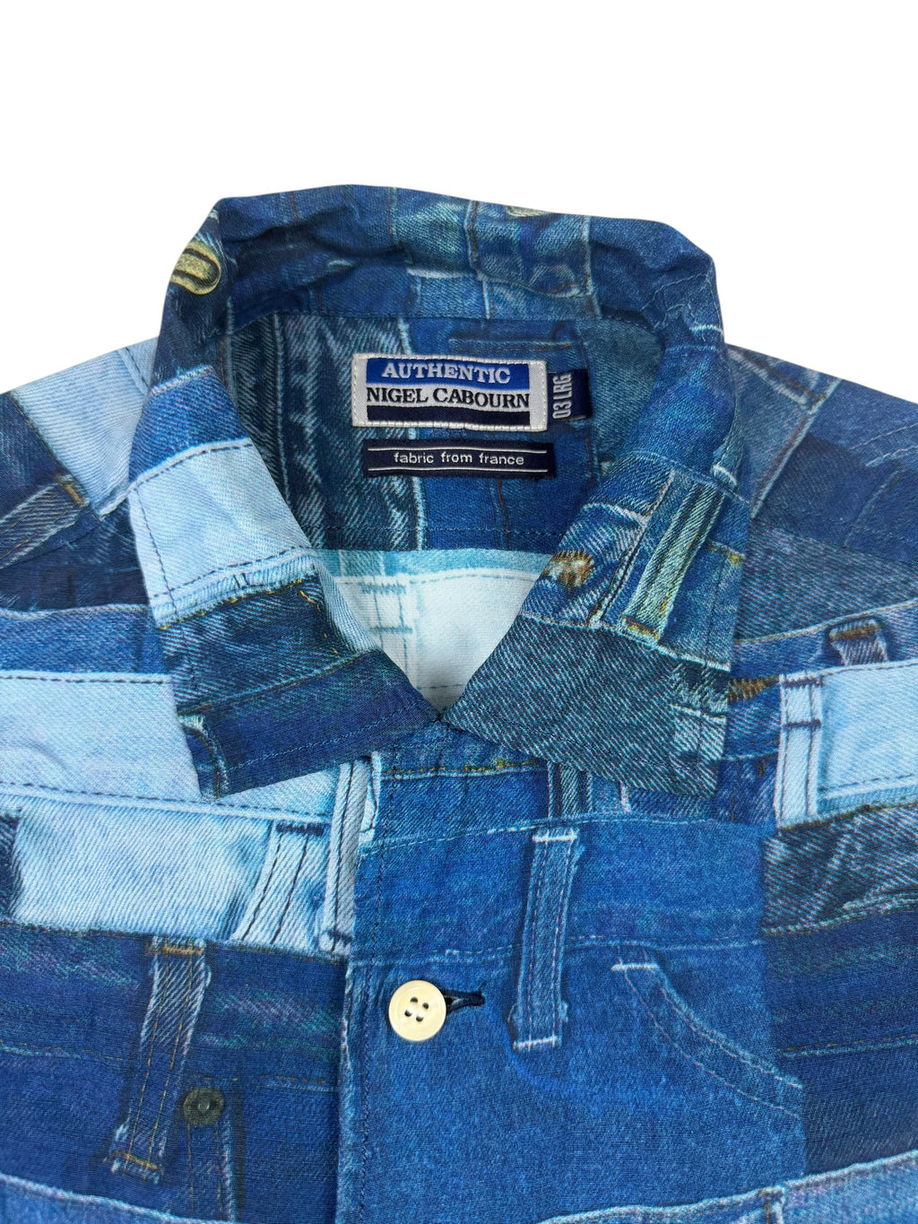 Nigel Cabourn 90s Patchwork Print Shirt