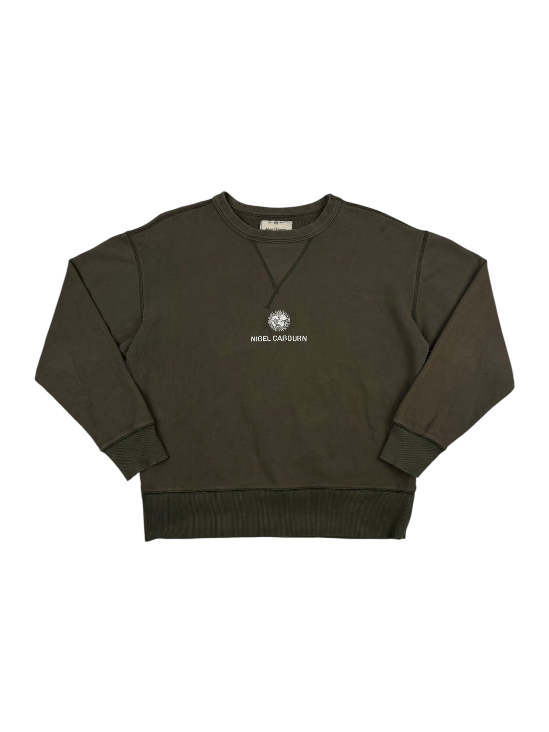 Nigel Cabourn Embroidered Globe Sweater