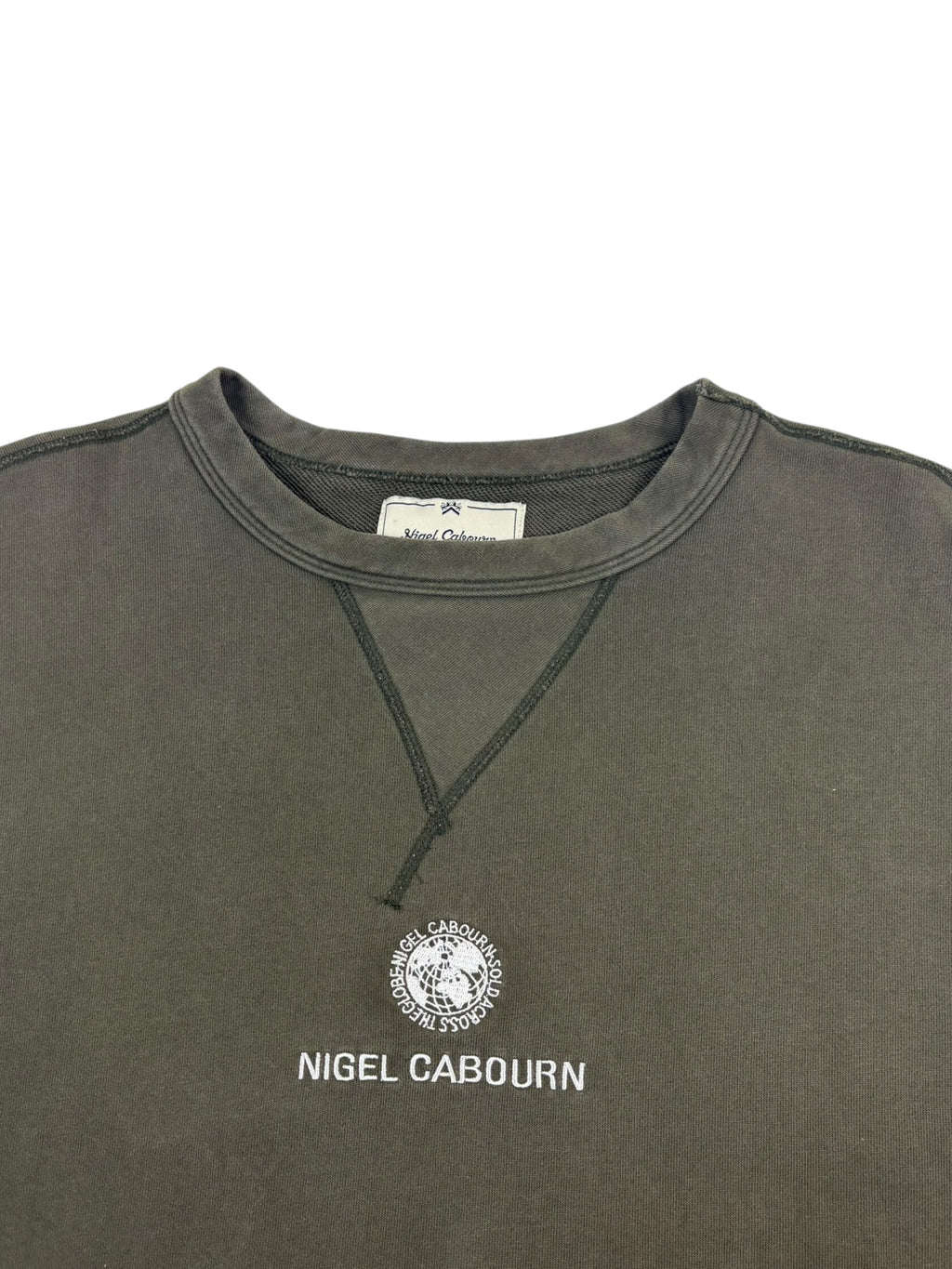 Nigel Cabourn Embroidered Globe Sweater