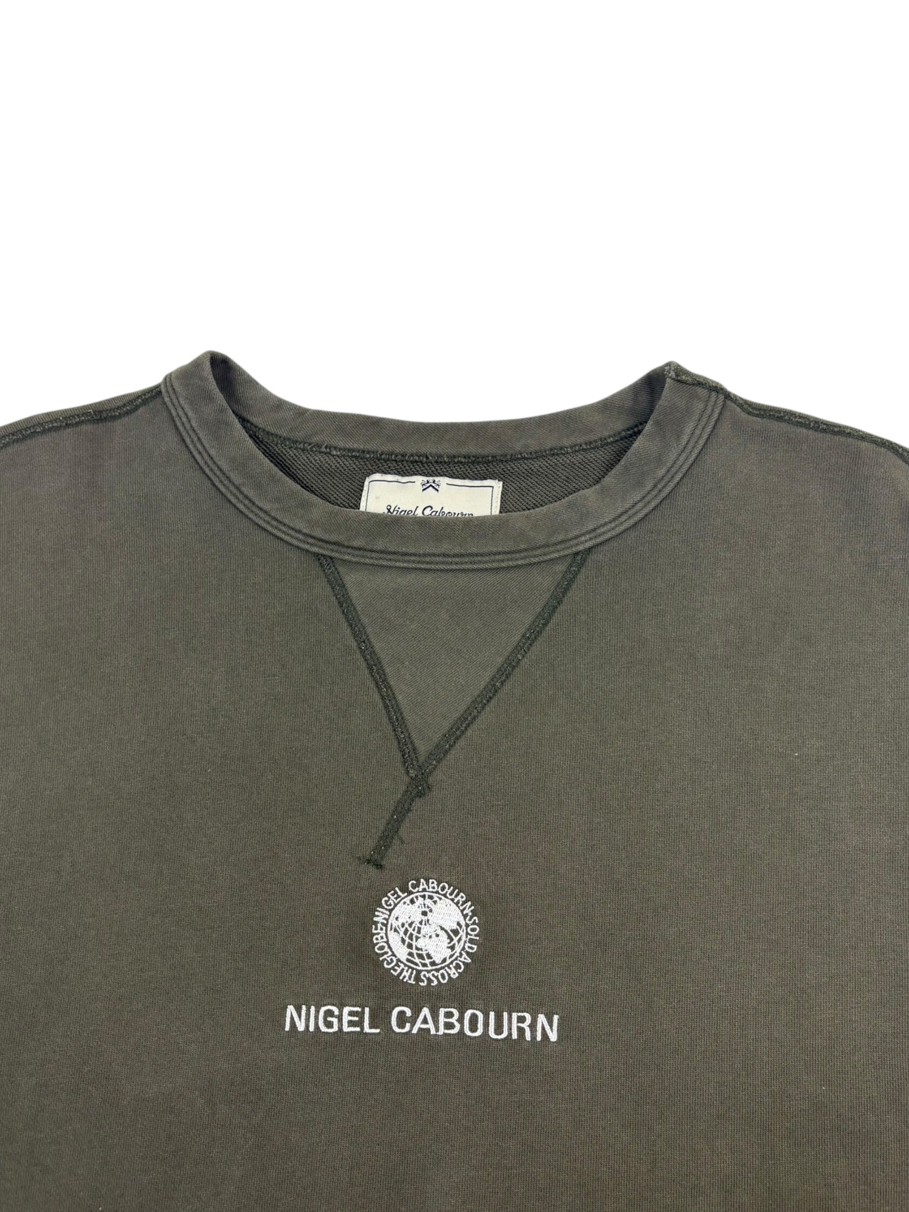 Nigel Cabourn Embroidered Globe Sweater