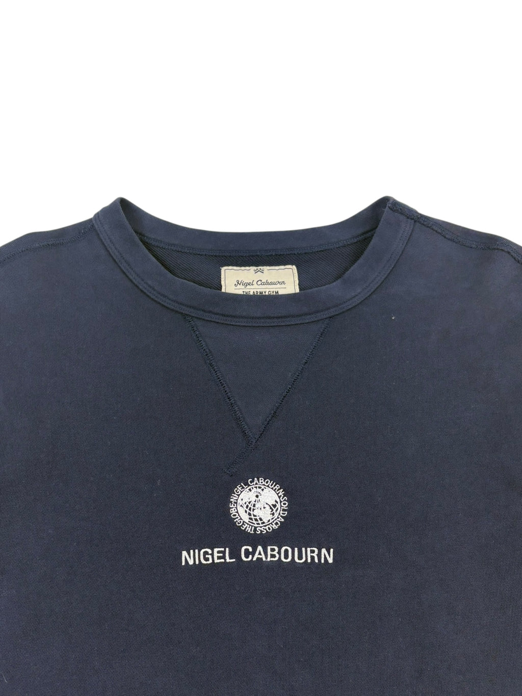 Nigel Cabourn Embroidered Globe Sweater