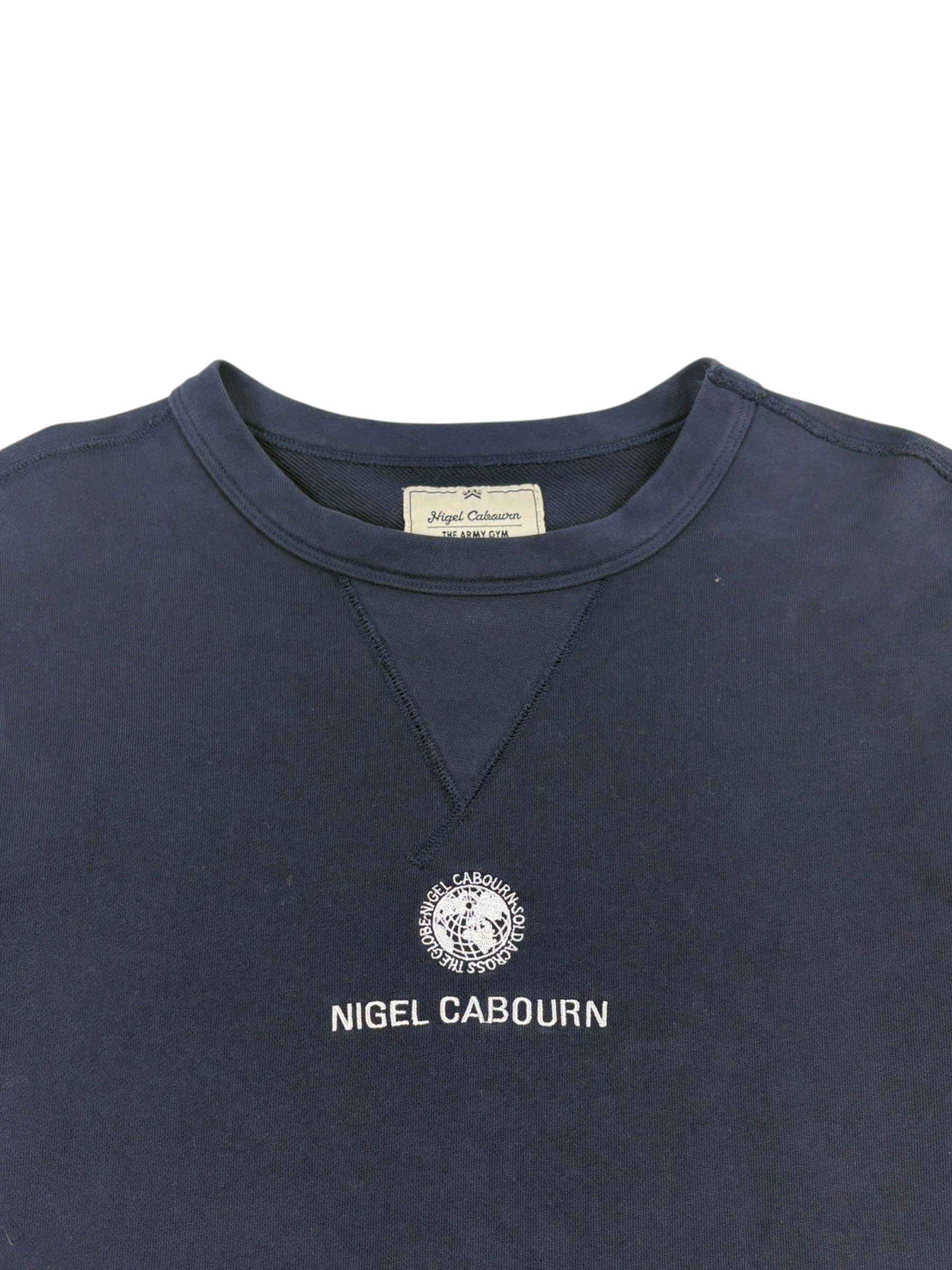 Nigel Cabourn Embroidered Globe Sweater