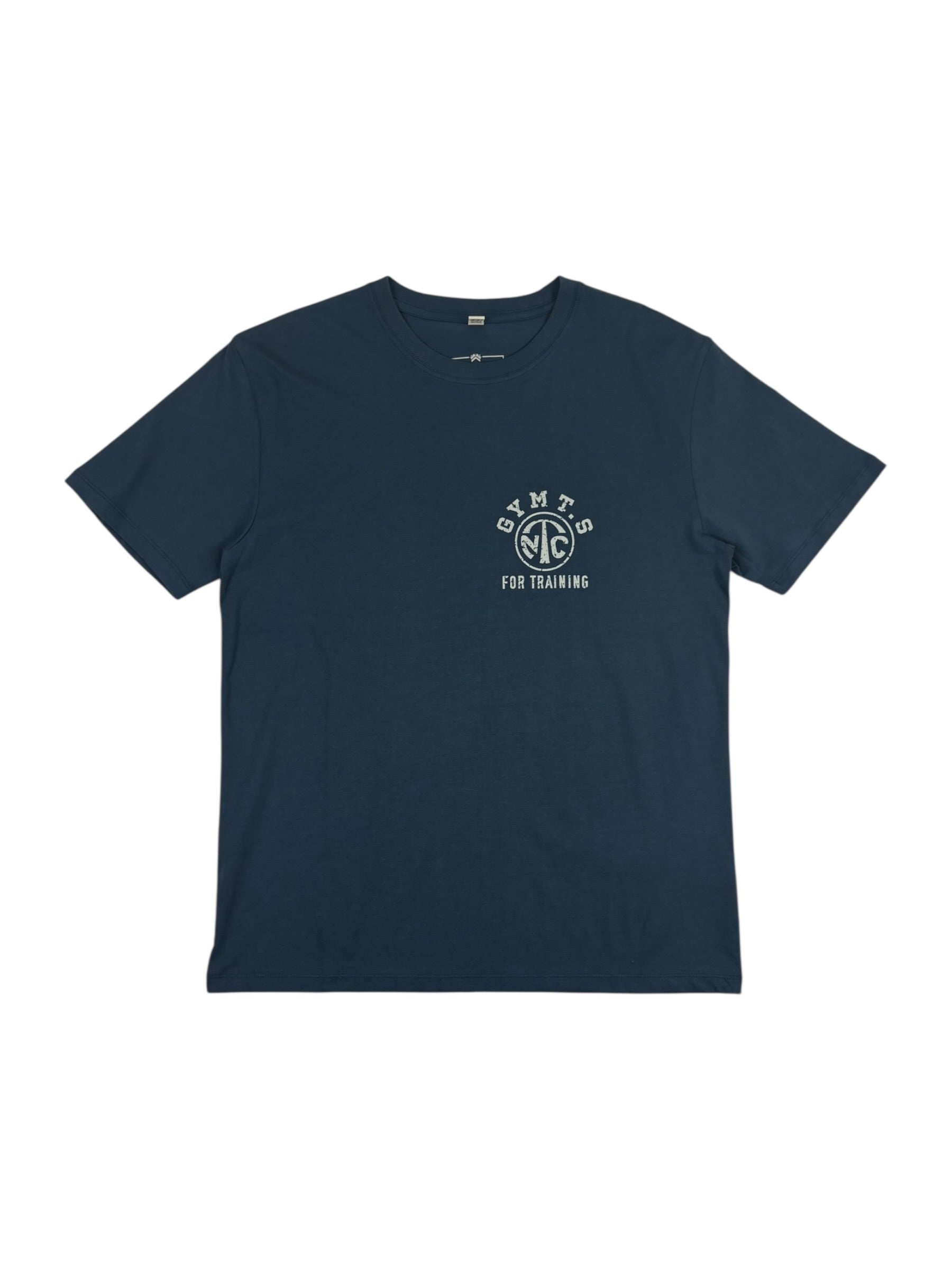 Nigel Cabourn Army Gym Print T-Shirt Denim Blue