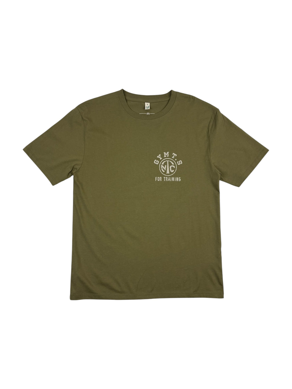 Nigel Cabourn Army Gym Print T-Shirt Faded Khaki