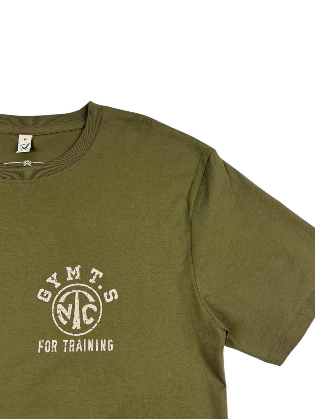 Nigel Cabourn Army Gym Print T-Shirt Faded Khaki