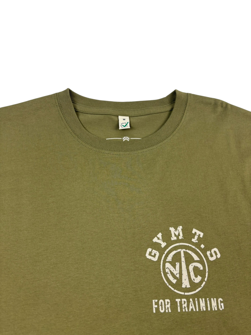 Nigel Cabourn Army Gym Print T-Shirt Faded Khaki