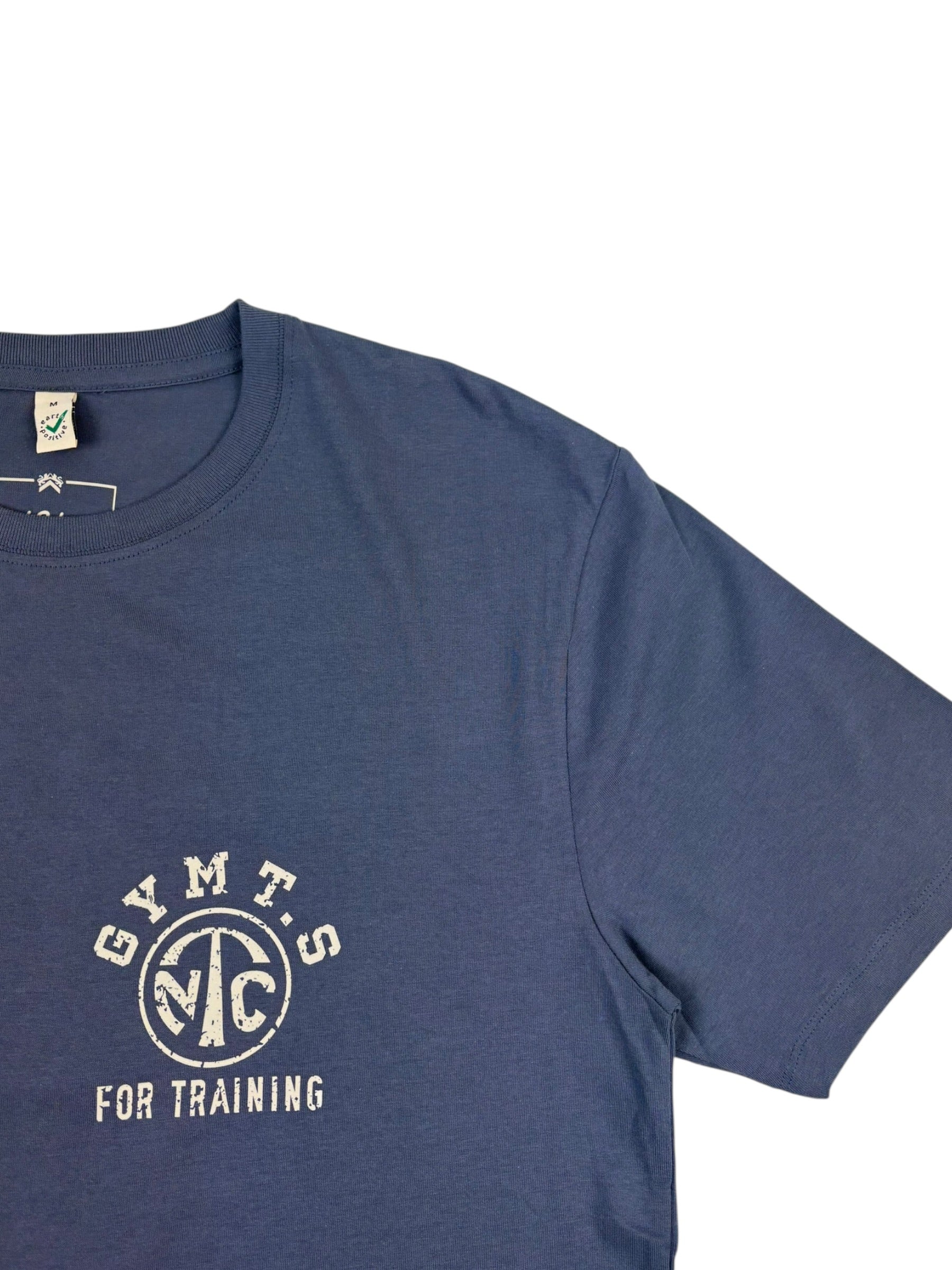 Nigel Cabourn Army Gym Printed T-Shirt Faded Navy