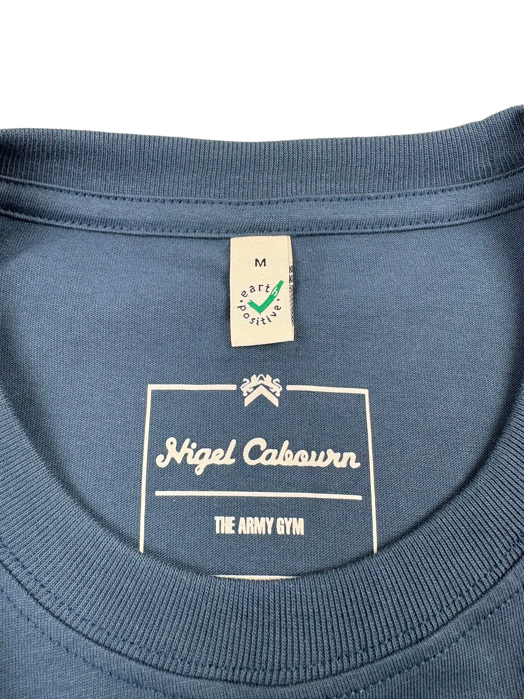 Nigel Cabourn Army Gym T-Shirt Denim Blue