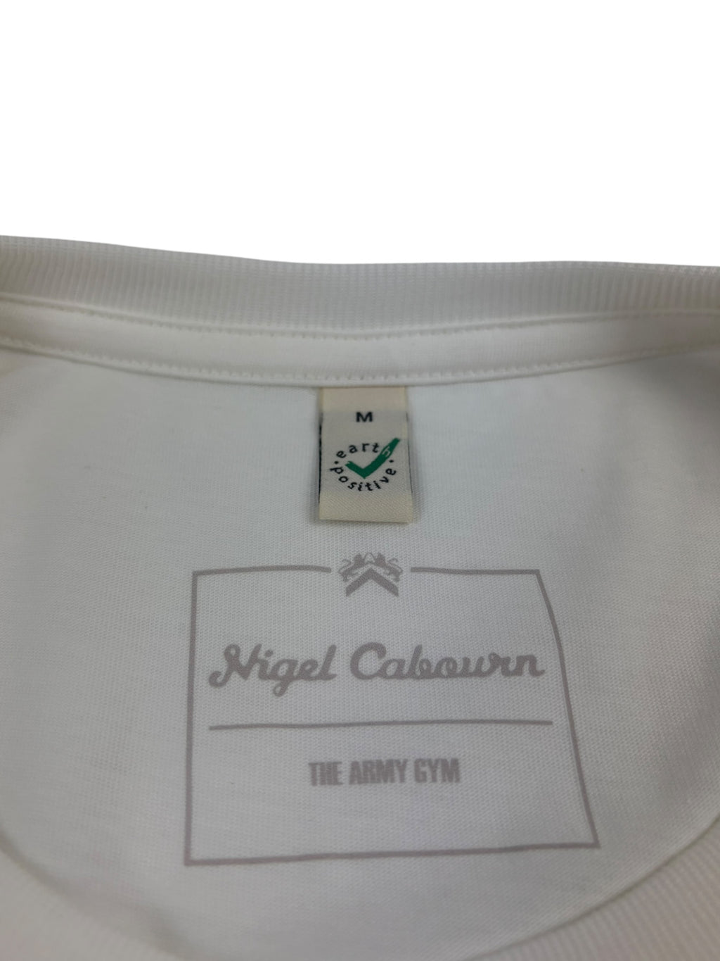 Nigel Cabourn Army Gym Print T-Shirt White