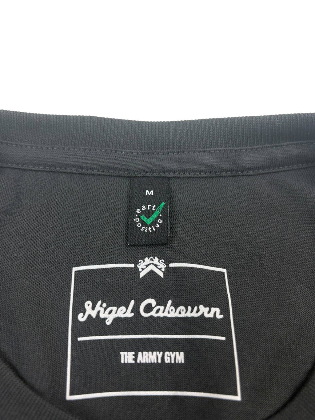 Nigel Cabourn Army Gym Print T-Shirt Faded Black