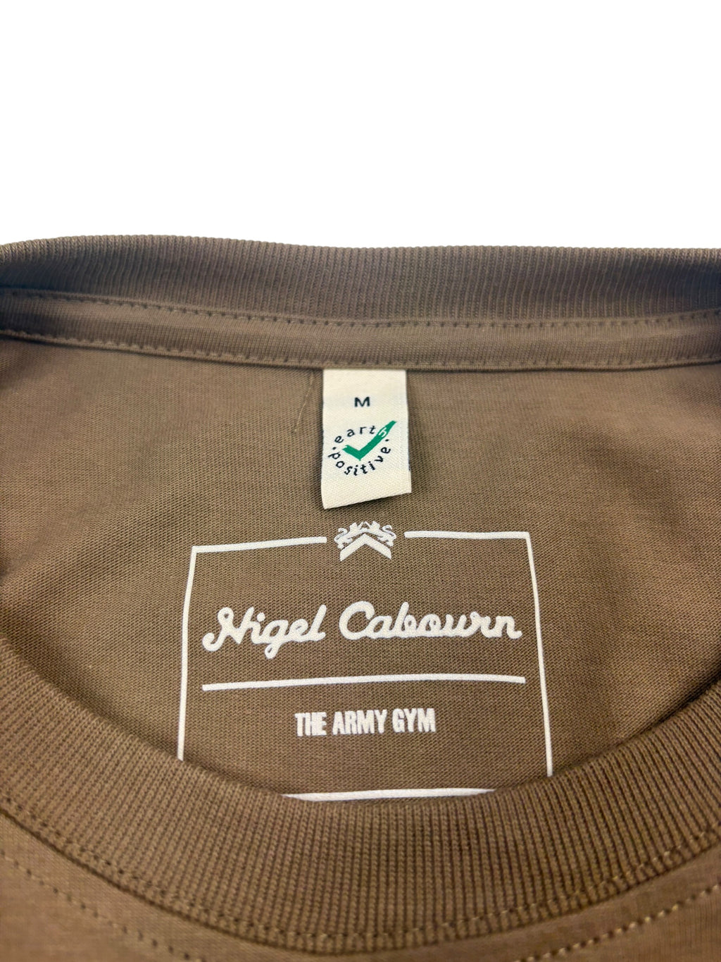 Nigel Cabourn Army Gym Print T-Shirt Faded Brown