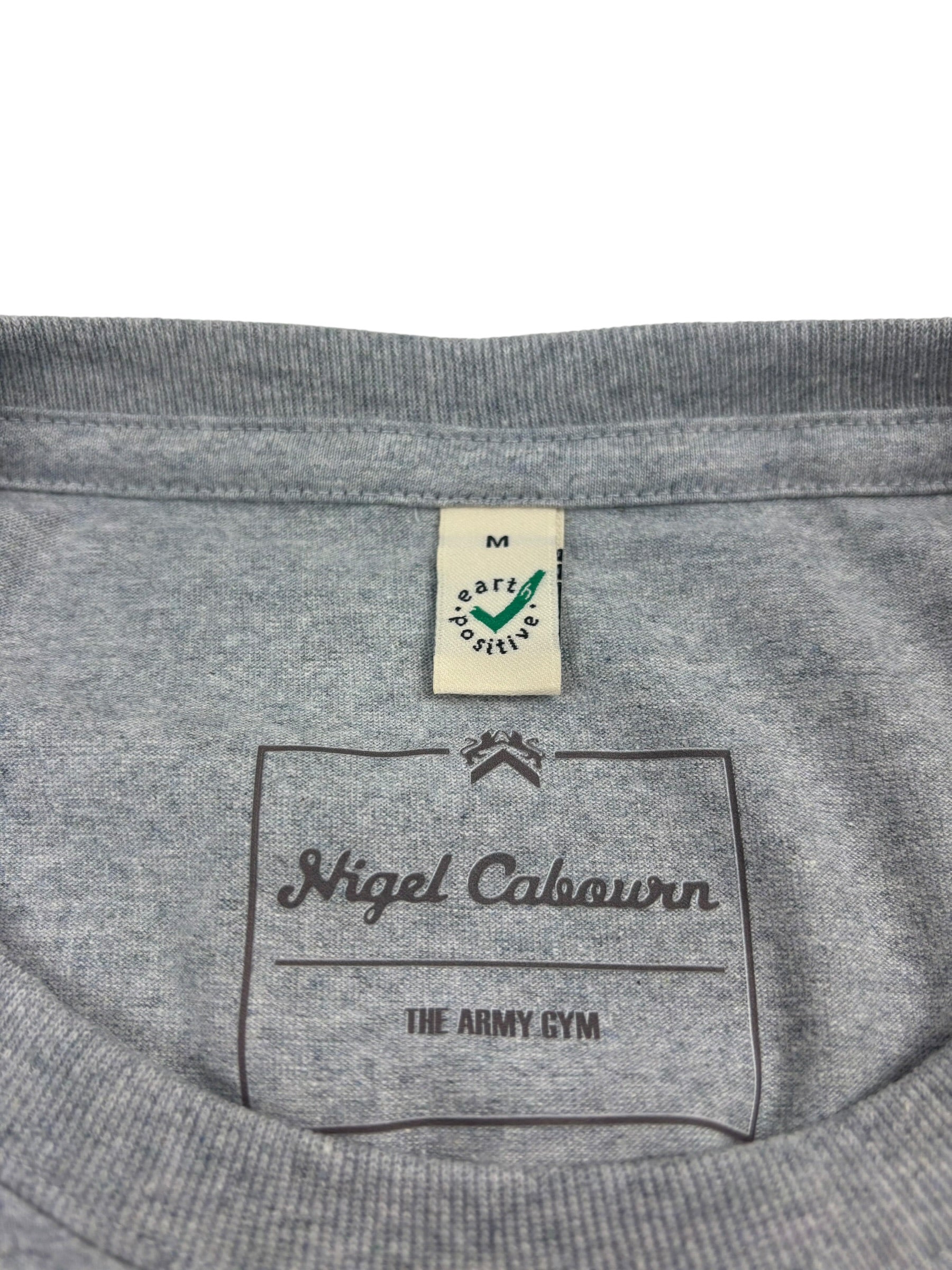 Nigel Cabourn Army Gym Print T-Shirt Grey