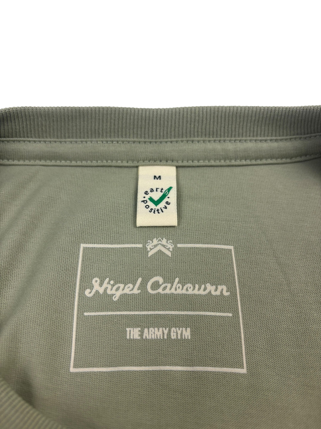 Nigel Cabourn Army Gym Print T-Shirt Light Olive