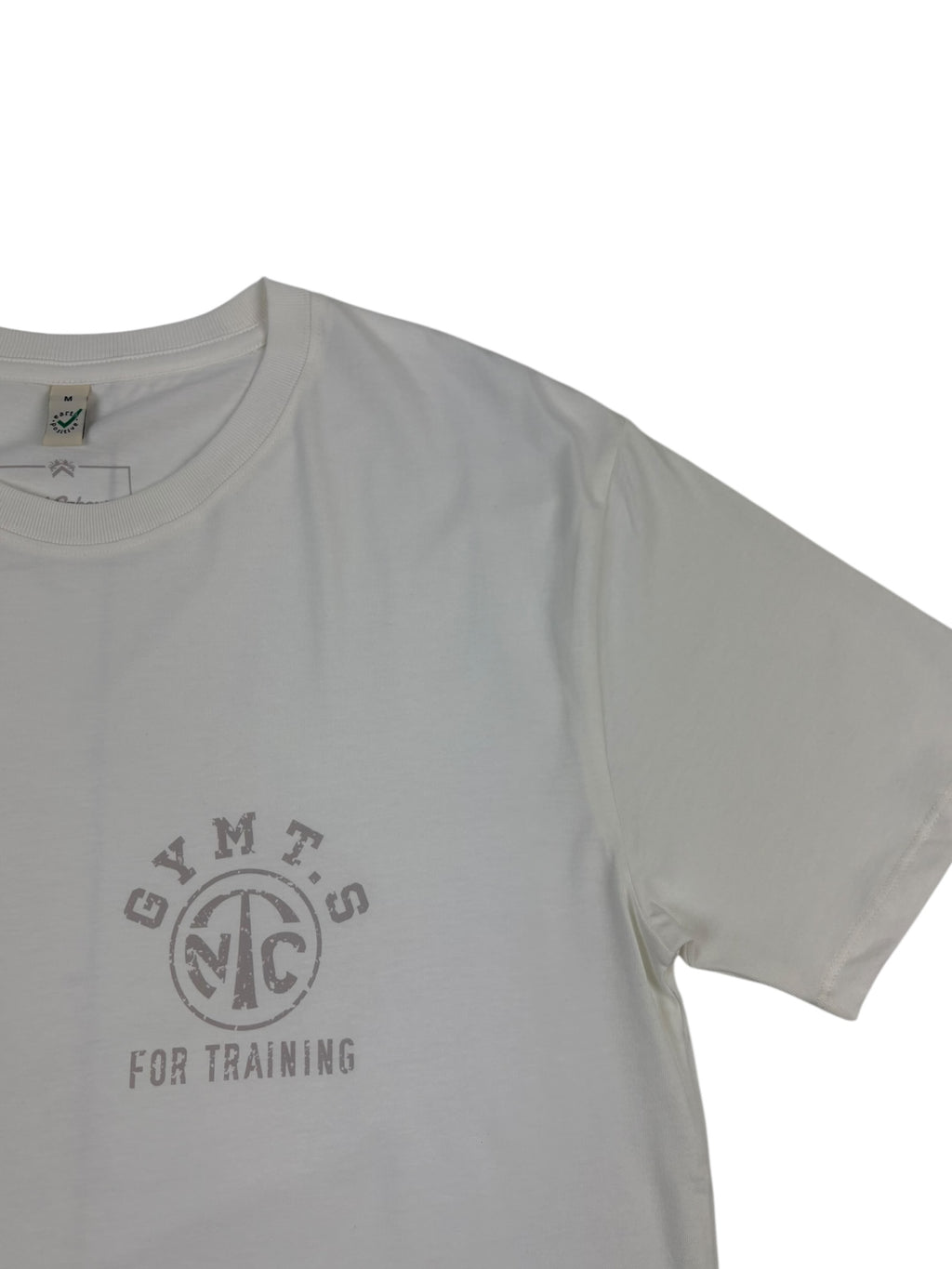 Nigel Cabourn Army Gym Print T-Shirt Faded White
