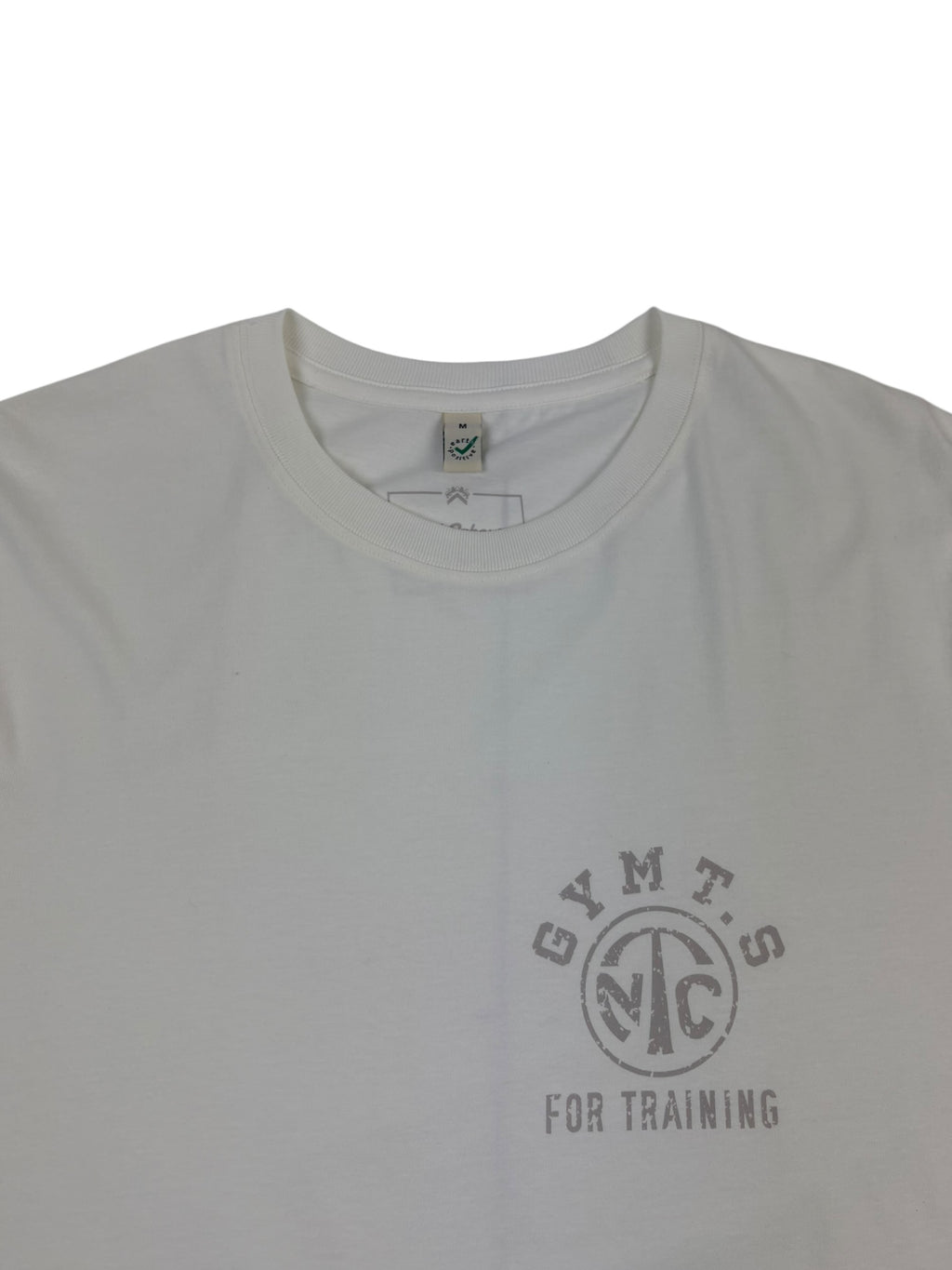 Nigel Cabourn Army Gym Print T-Shirt Faded White