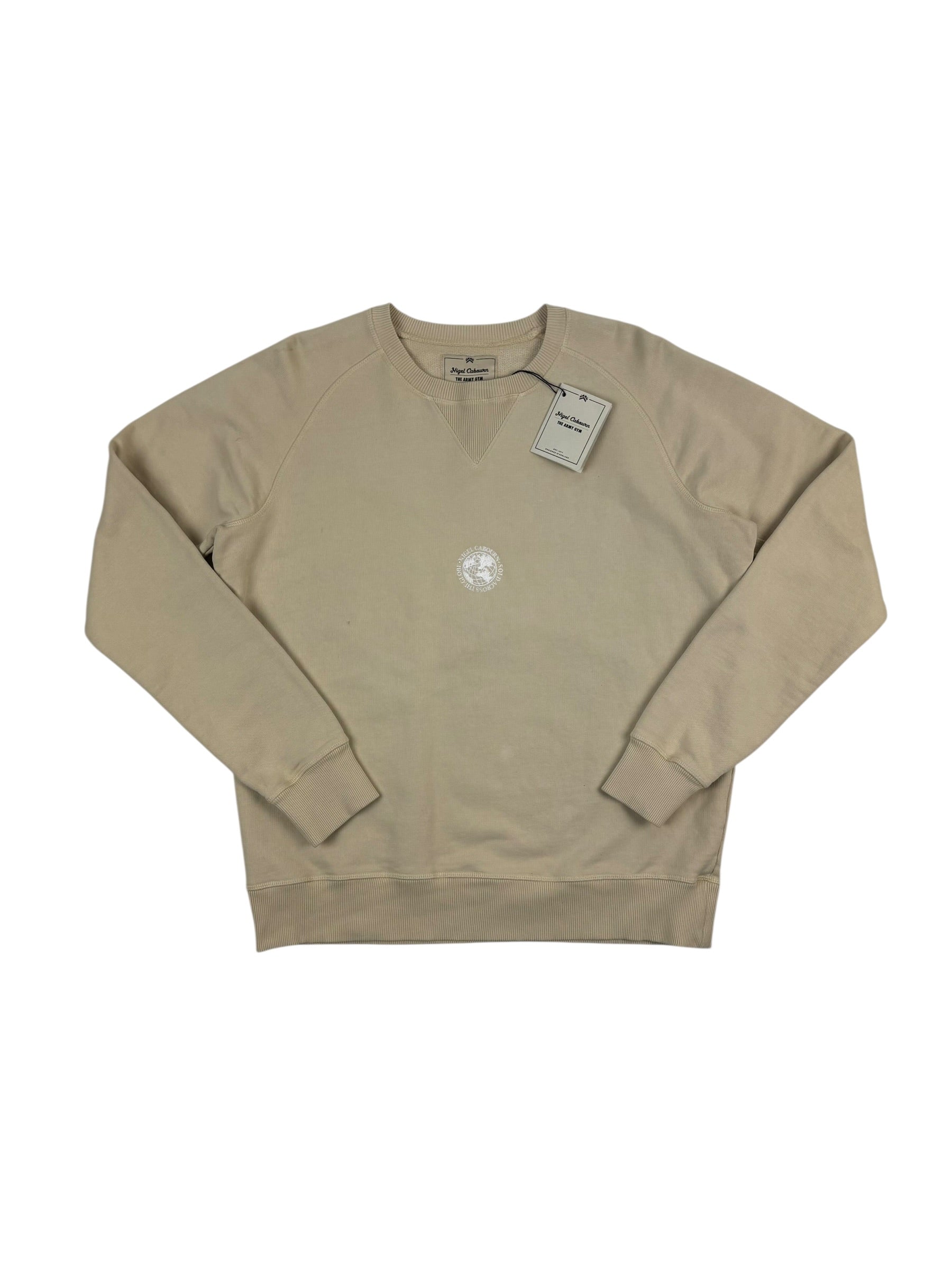 Nigel Cabourn Embroidered Logo Crew Sweatshirt