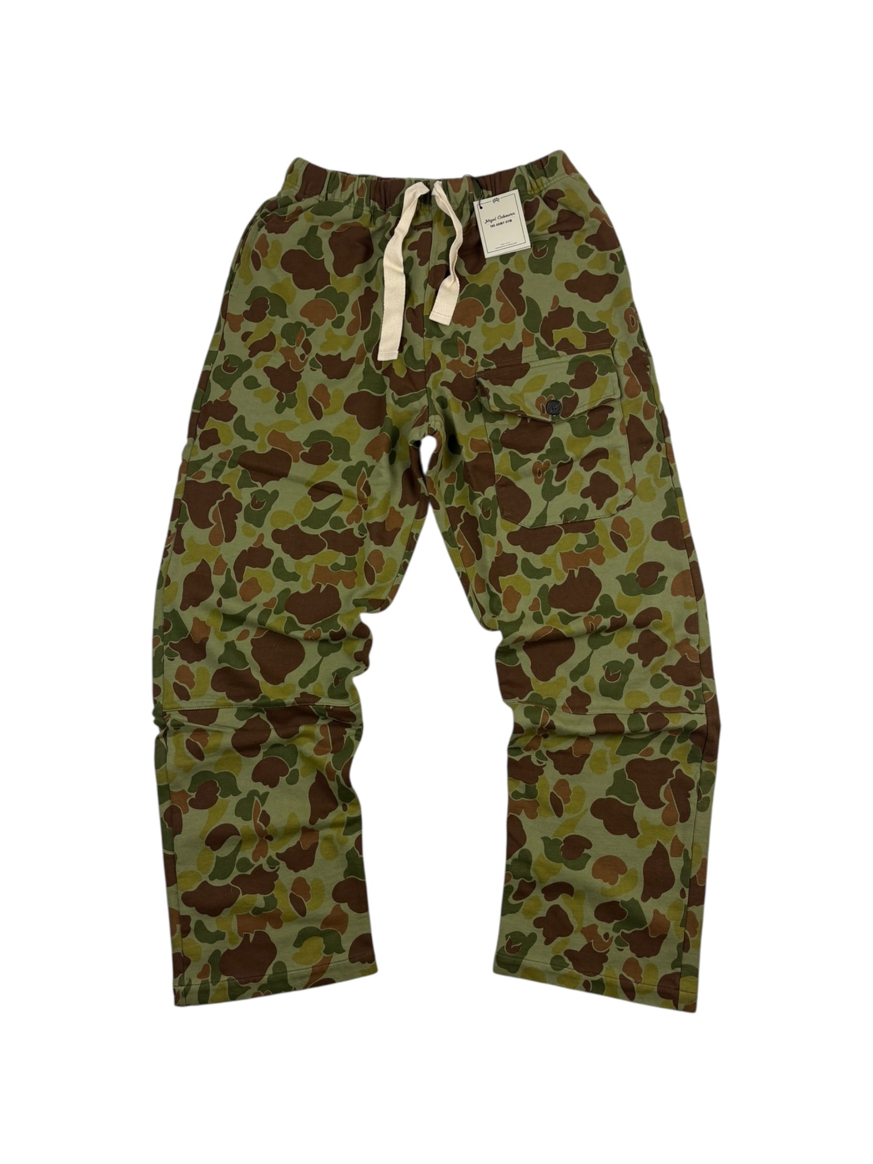 Nigel Cabourn Army Gym Fleece US Camo Sweatpants