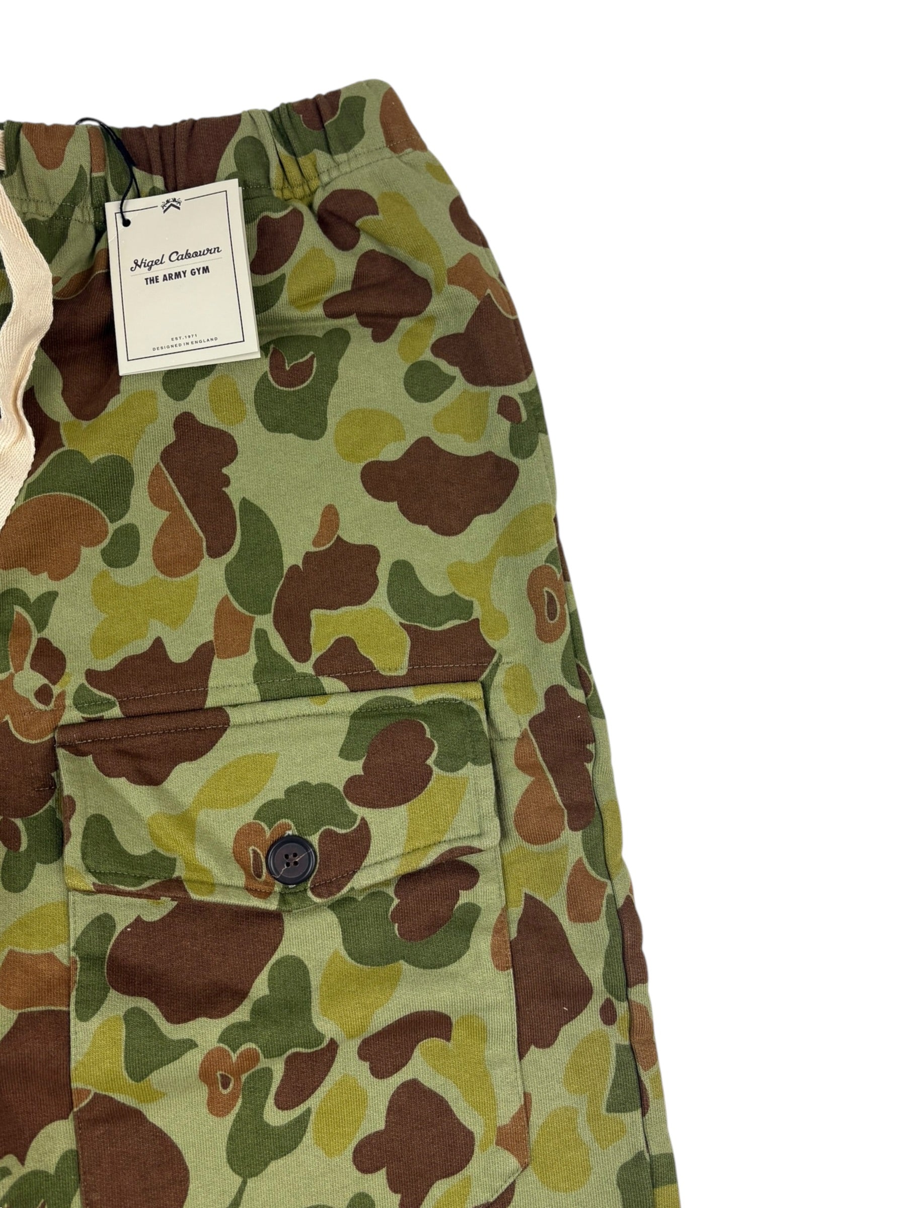 Nigel Cabourn Army Gym Fleece US Camo Sweatpants
