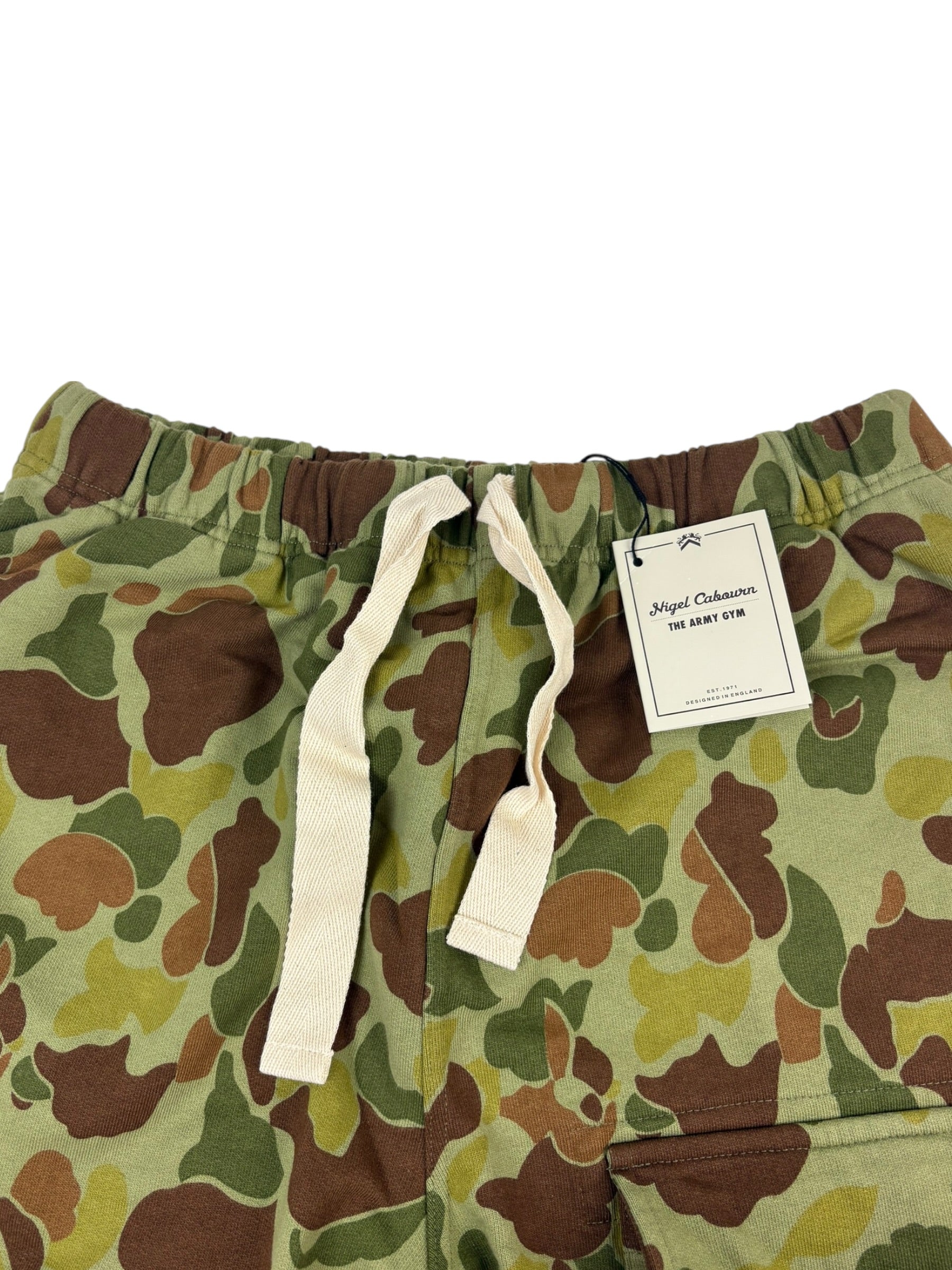 Nigel Cabourn Army Gym Fleece US Camo Sweatpants