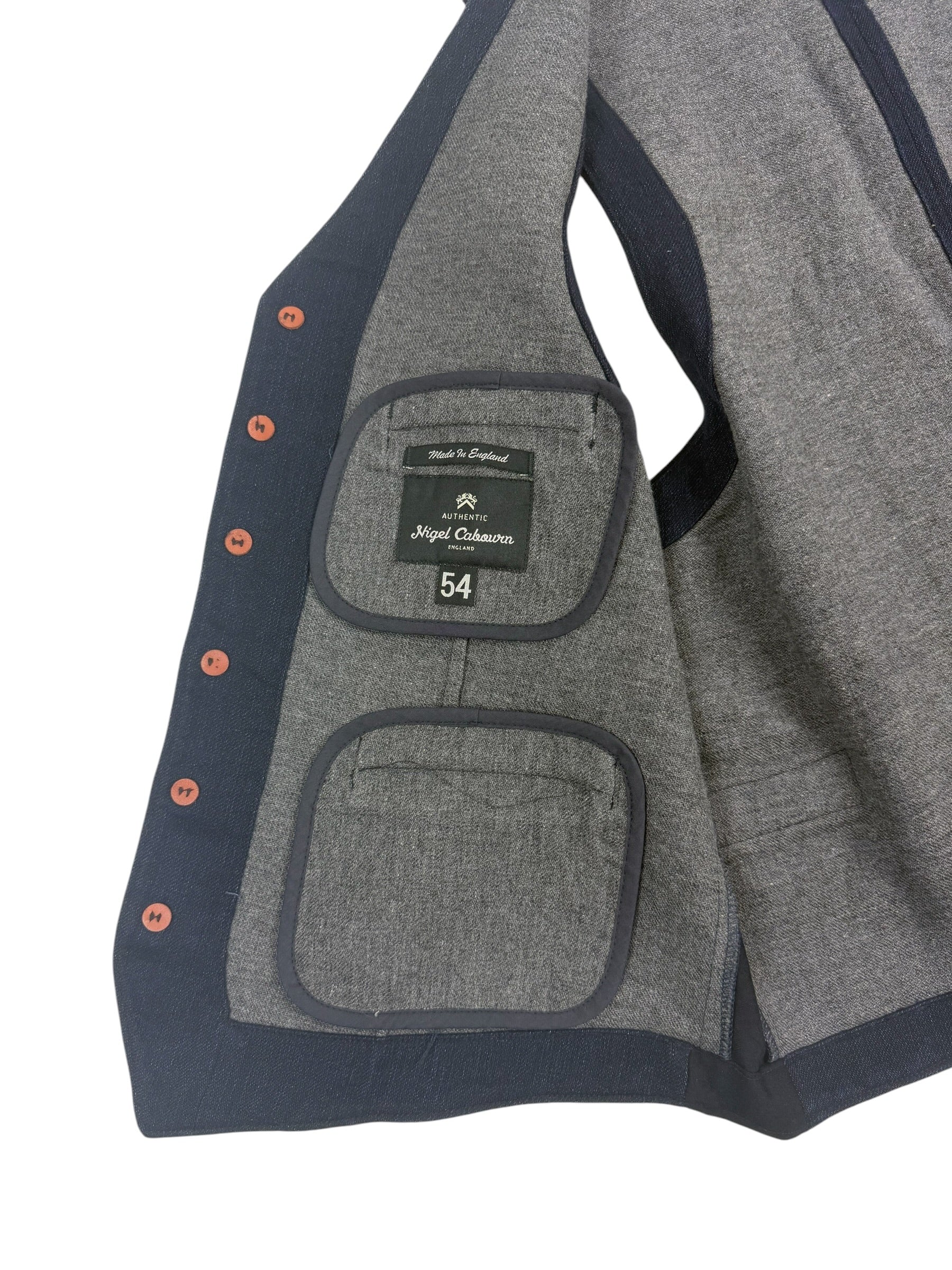 Nigel Cabourn Authentic Denim Waistcoat