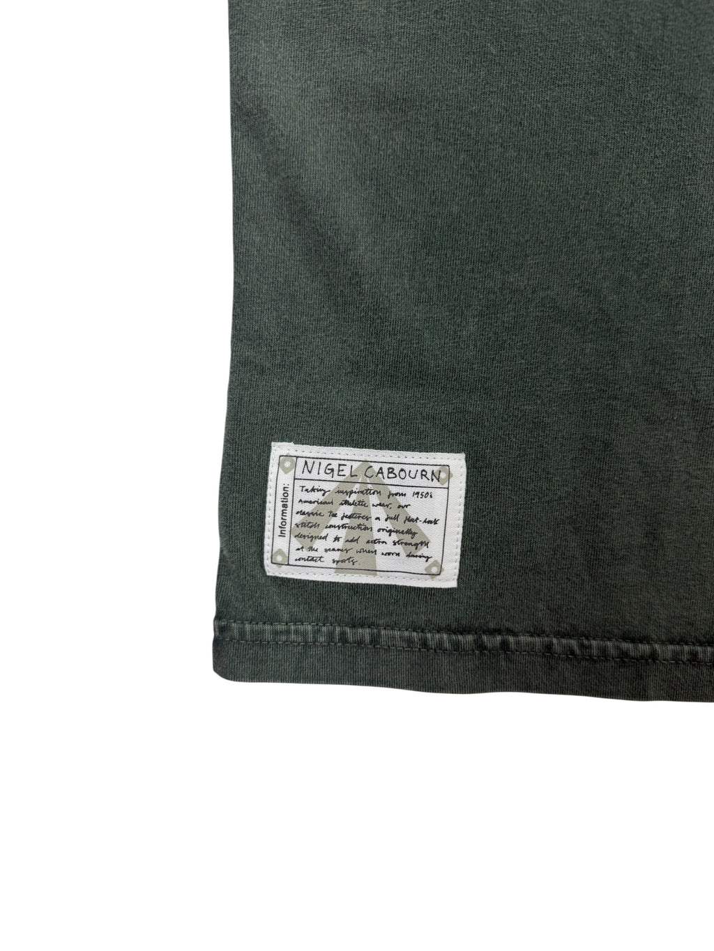 Nigel Cabourn Authentic EP T-Shirt Stonewash Green