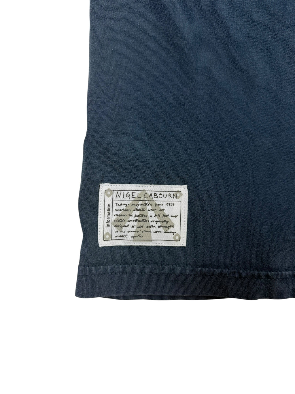 Nigel Cabourn Authentic EP T-Shirt Stonewash Denim