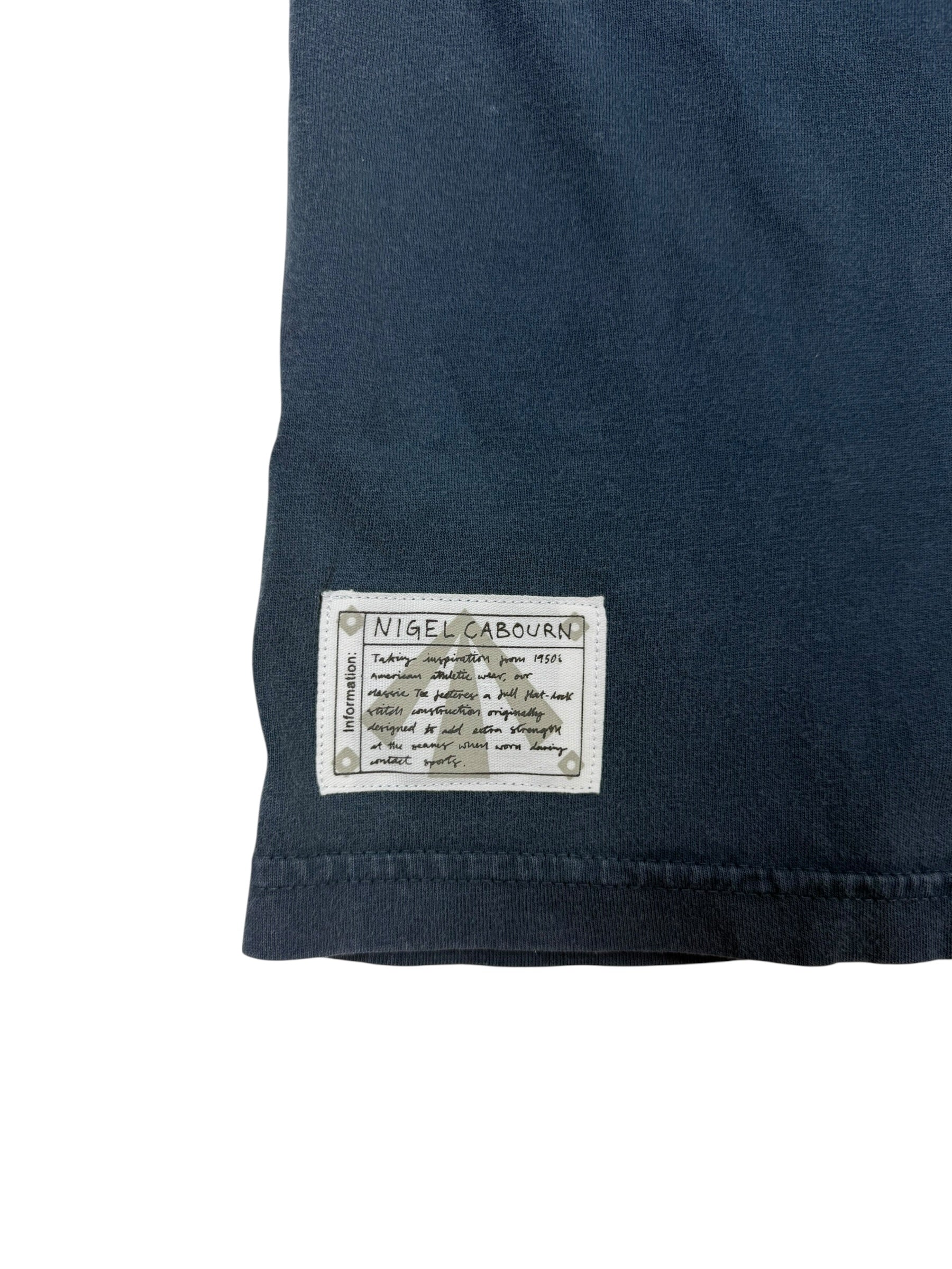 Nigel Cabourn Authentic EP T-Shirt Stonewash Denim
