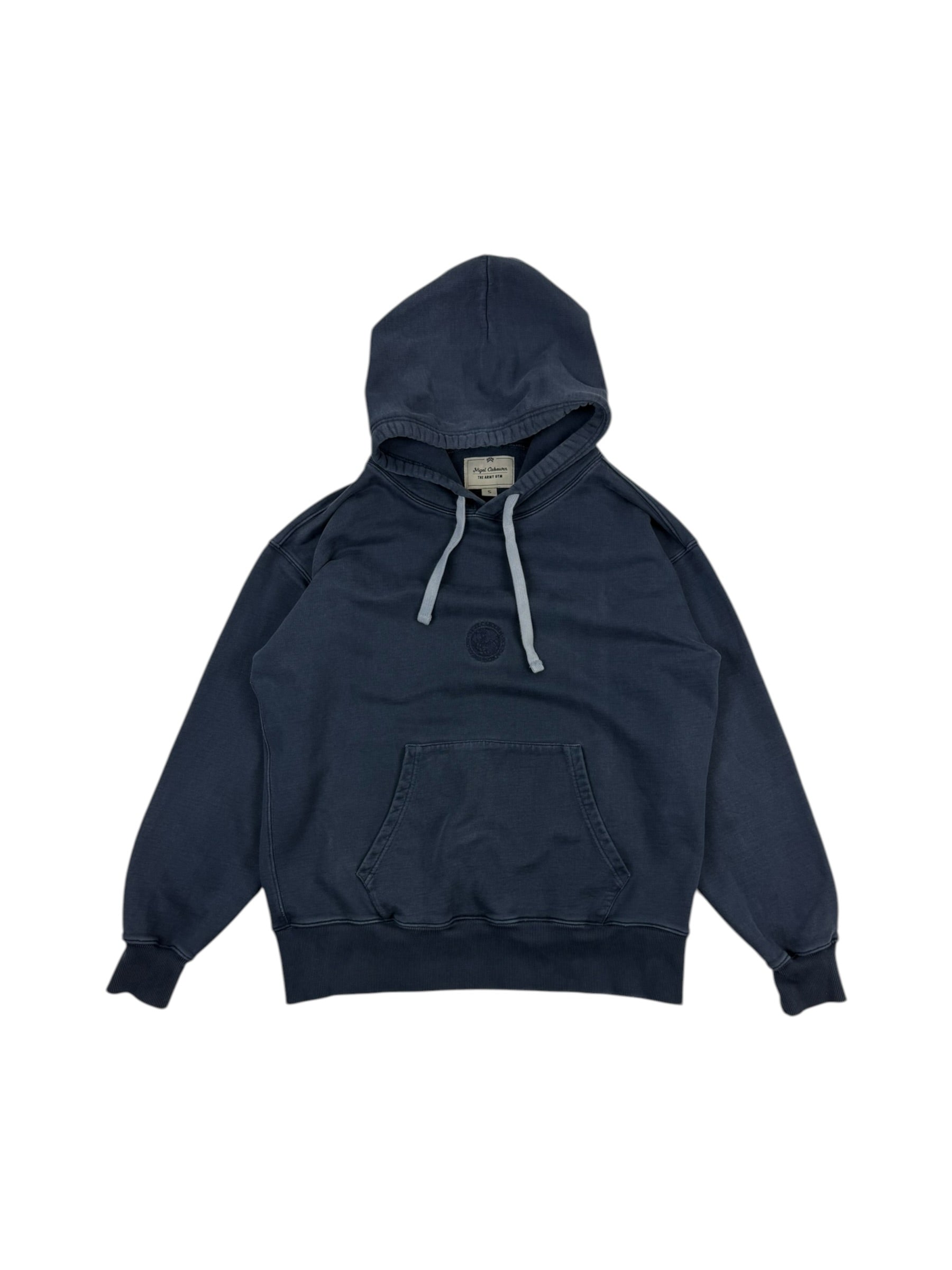 Nigel Cabourn Army Gym Embroidered Globe Hoodie
