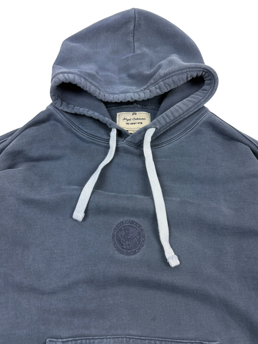 Nigel Cabourn Army Gym Embroidered Globe Hoodie