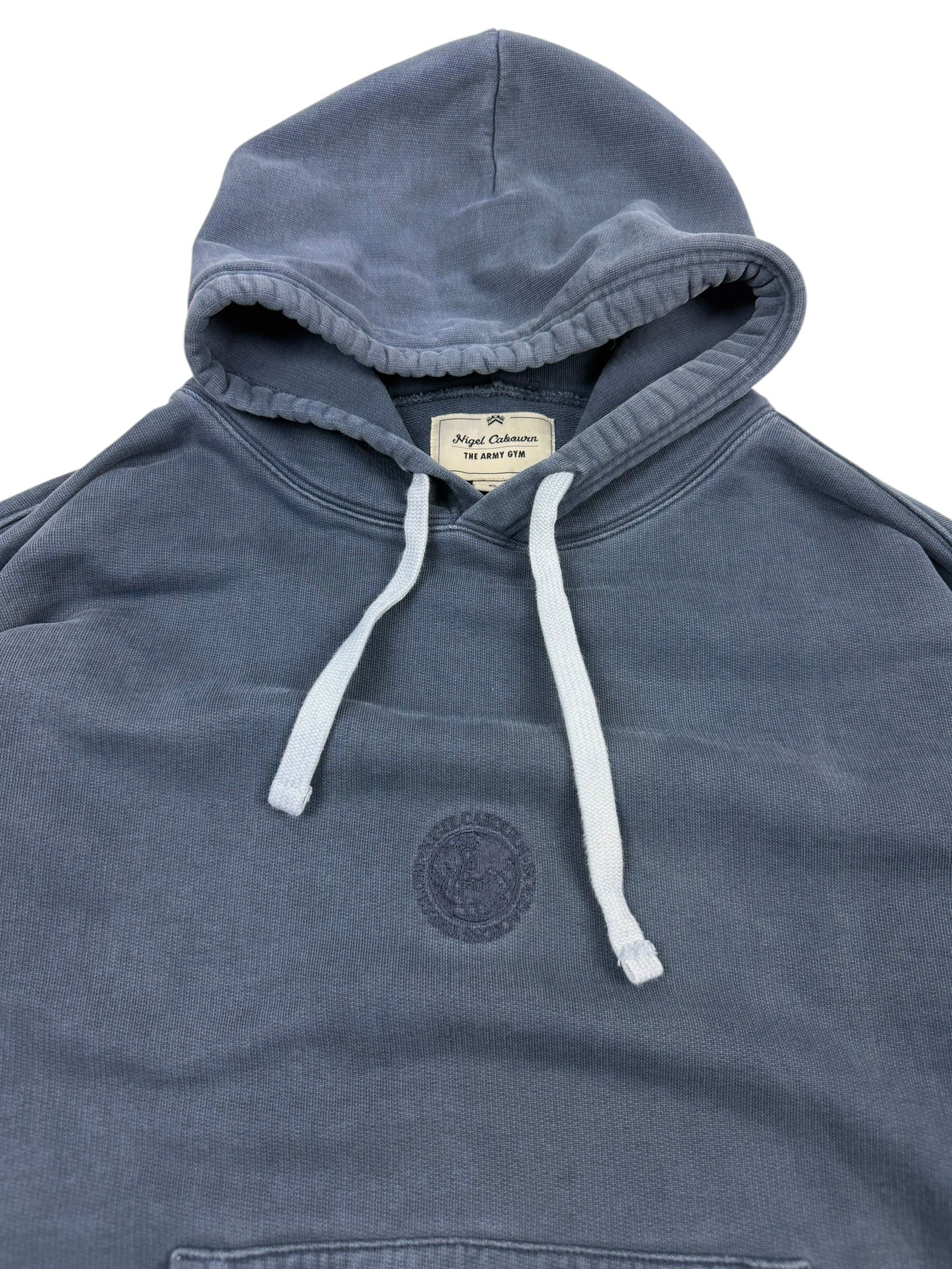 Nigel Cabourn Army Gym Embroidered Globe Hoodie