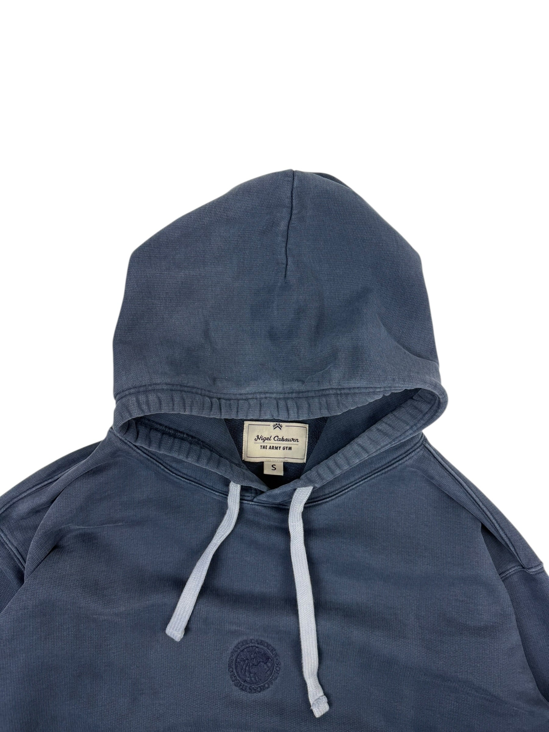 Nigel Cabourn Army Gym Embroidered Globe Hoodie