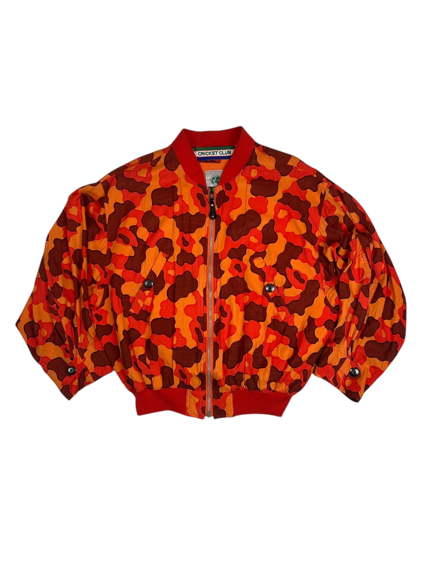 Nigel Cabourn 1980s Cricket Abstract Camo Flight Jacket