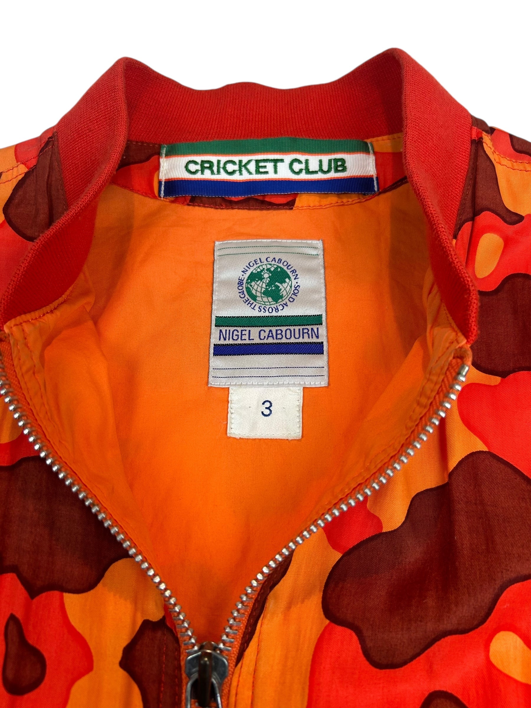 Nigel Cabourn 1980s Cricket Abstract Camo Flight Jacket