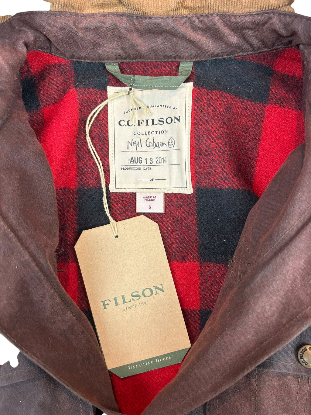Nigel Cabourn Filson Wax Work Cape Jacket