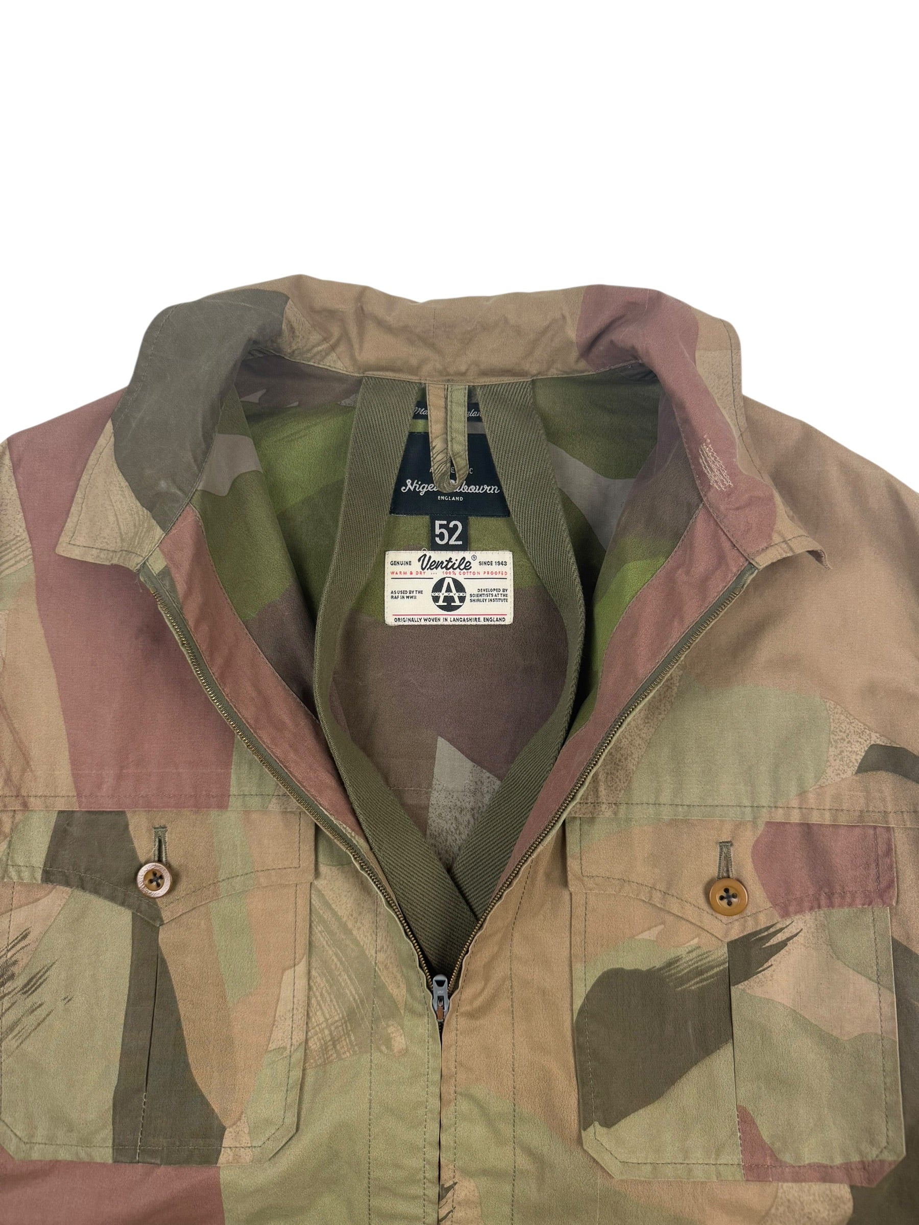 Nigel Cabourn Authentic Camo Utility Field Jacket