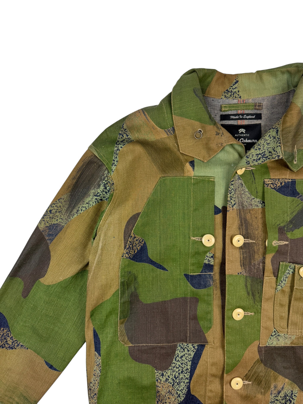 Nigel Cabourn Authentic Camo Denim Chore Jacket