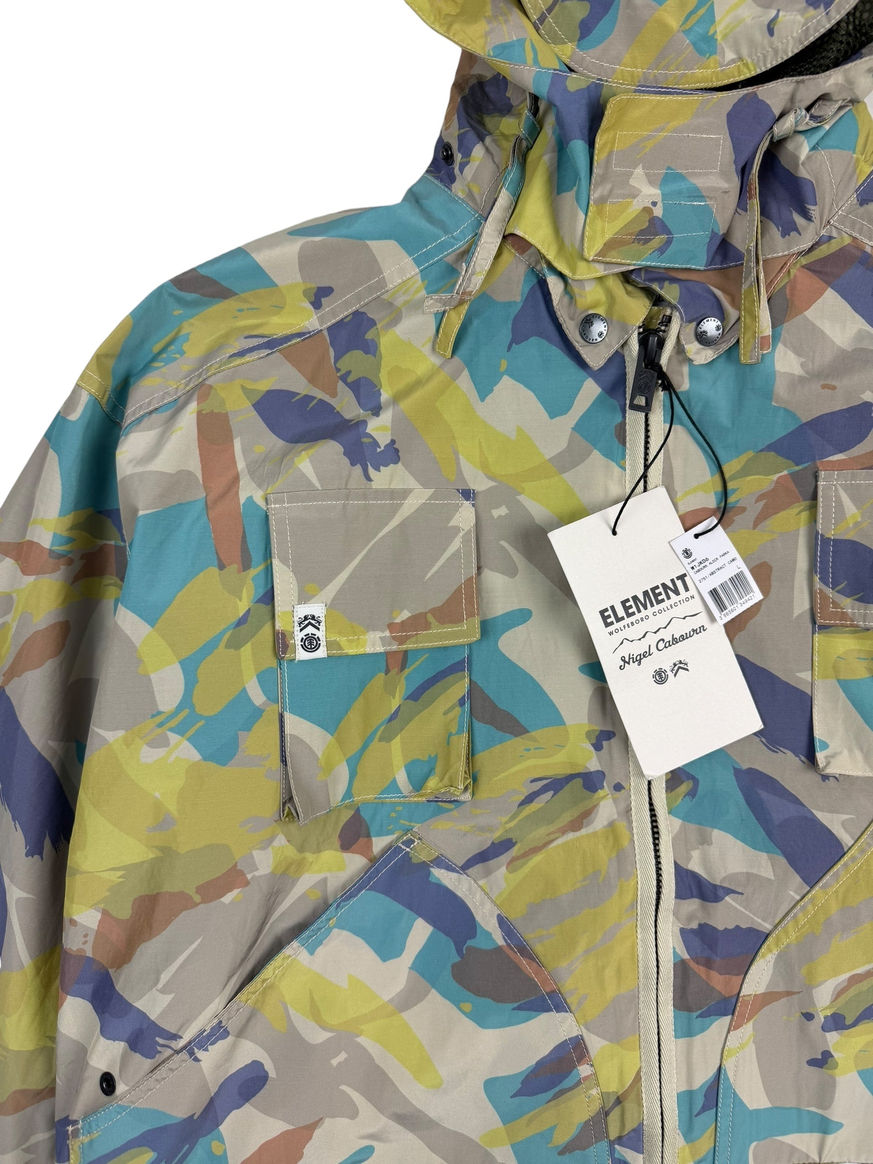 Nigel Cabourn Element Abstract Camo Alder Hunting Parka