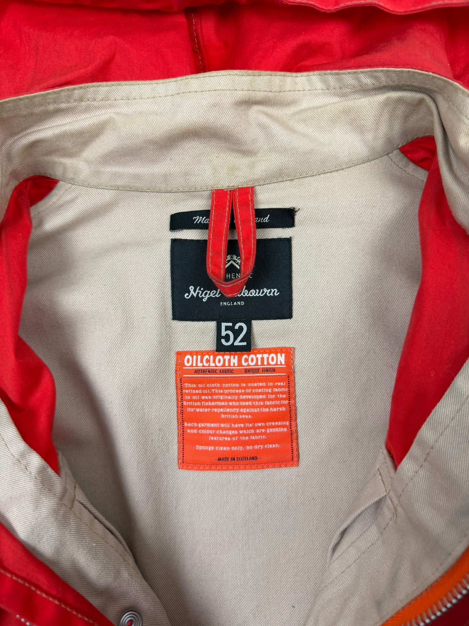 Nigel Cabourn Authentic Oilcloth Cotton Surface Jacket
