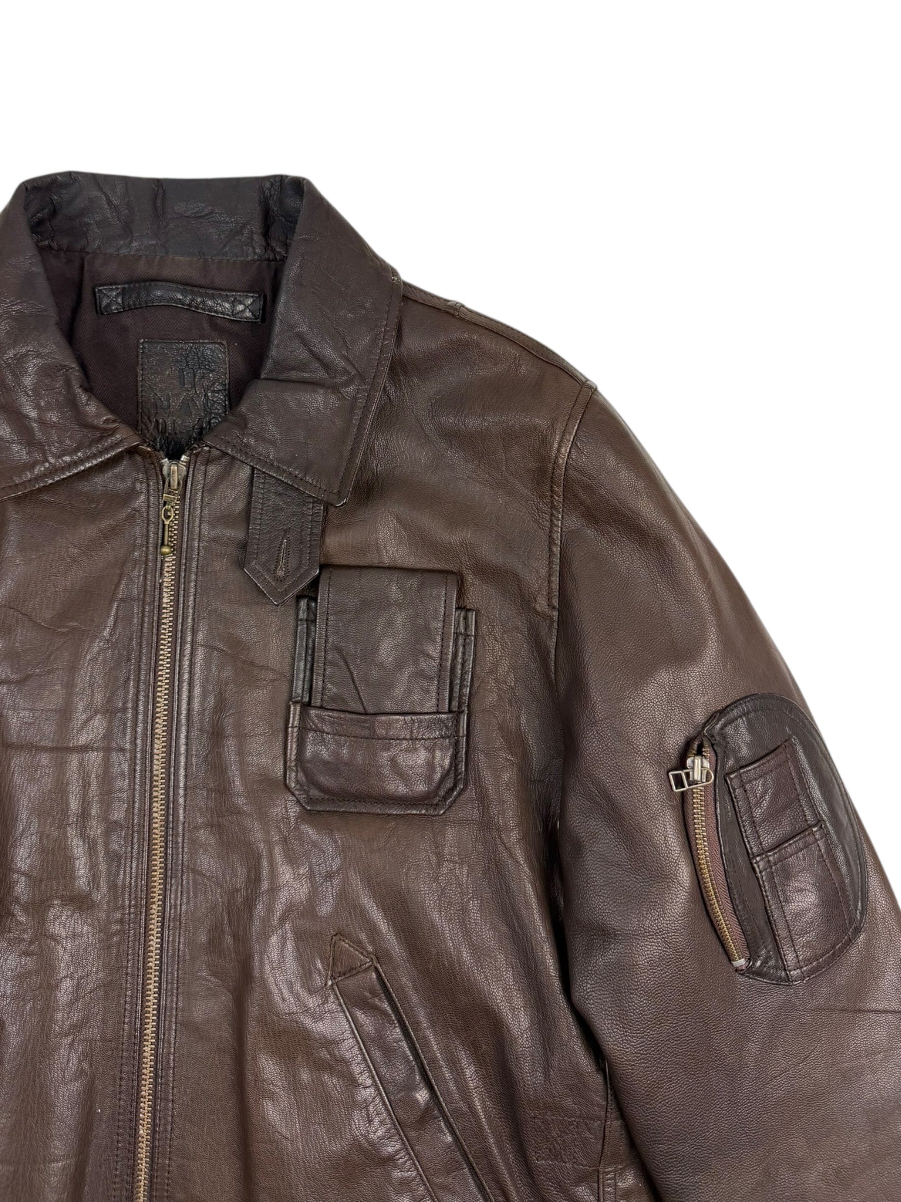 Nigel Cabourn Utility Leather Jacket