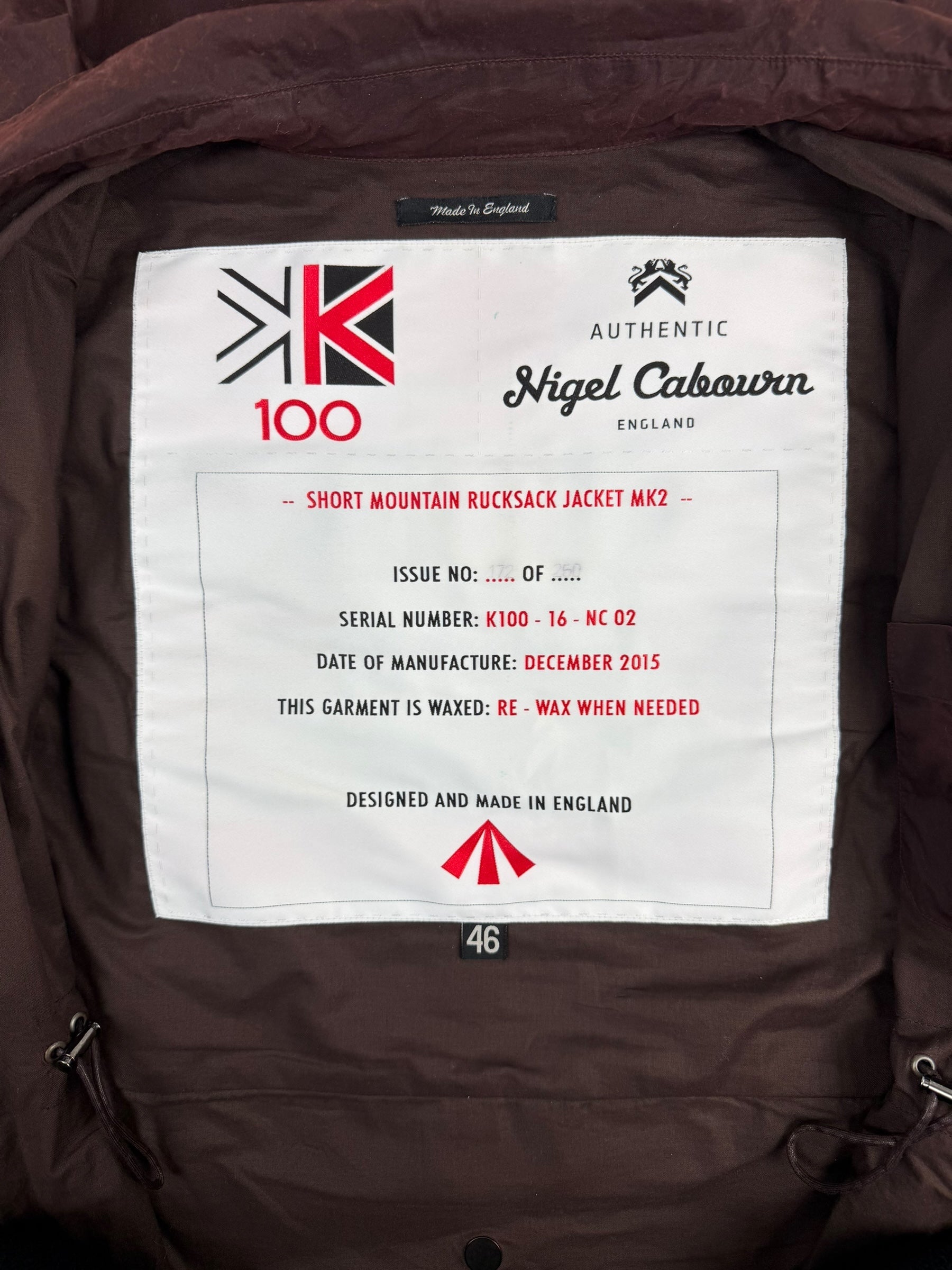 Nigel Cabourn Karrimor Wax Mountain MK2 Rucksack Jacket