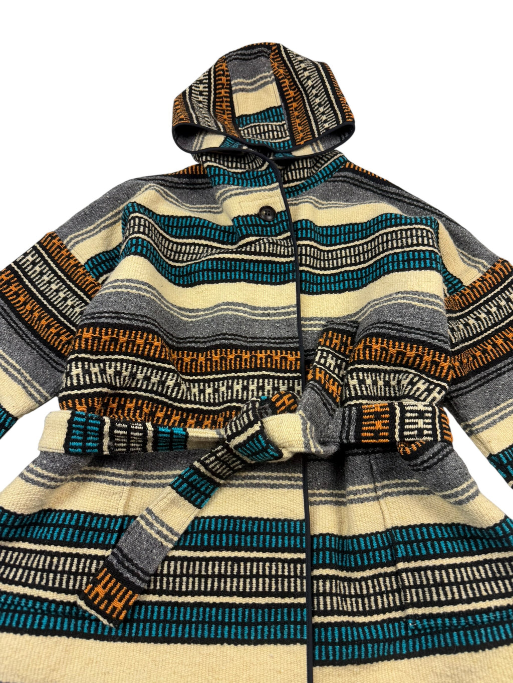 Nigel Cabourn Authentic Belted Wool Blanket Jacket