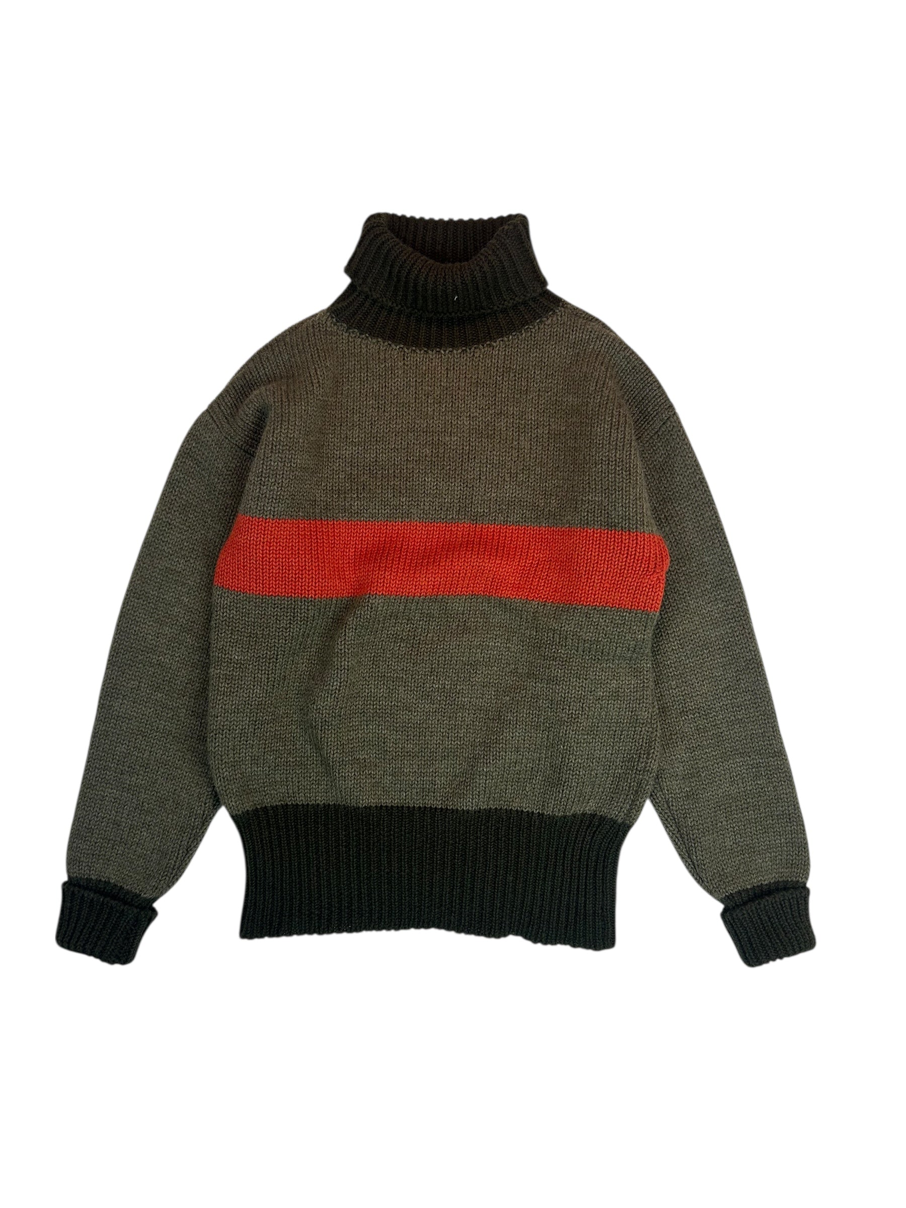 Nigel Cabourn Authentic Wool Roll Neck Knit