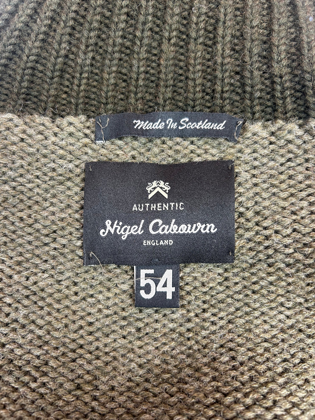 Nigel Cabourn Authentic Wool Roll Neck Knit